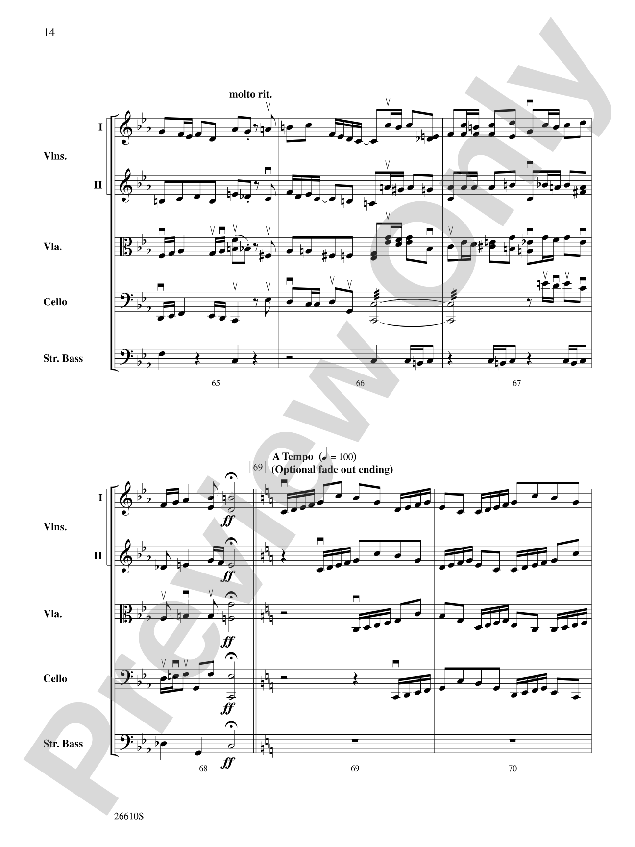 Bach's Lunch: String Orchestra Conductor Score & Parts