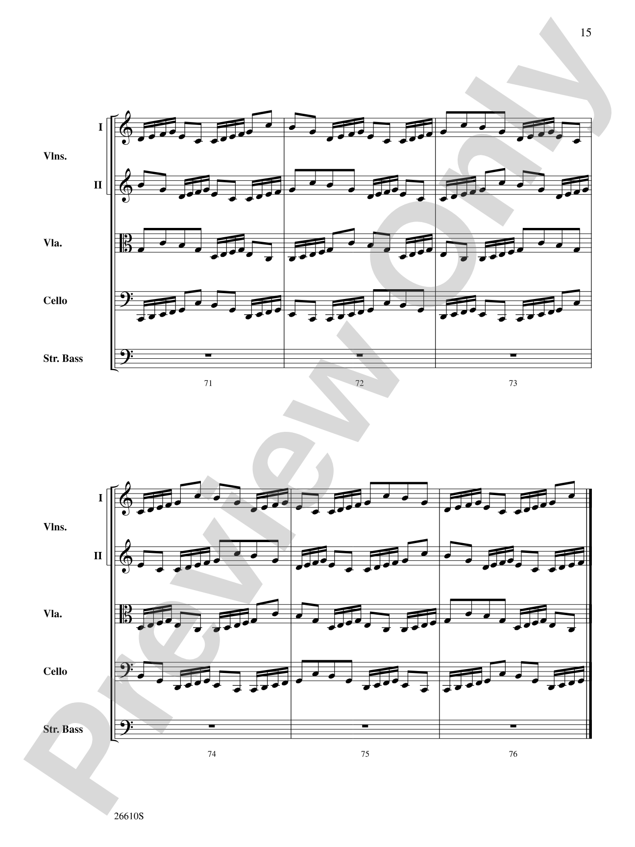 Bach's Lunch: String Orchestra Conductor Score & Parts