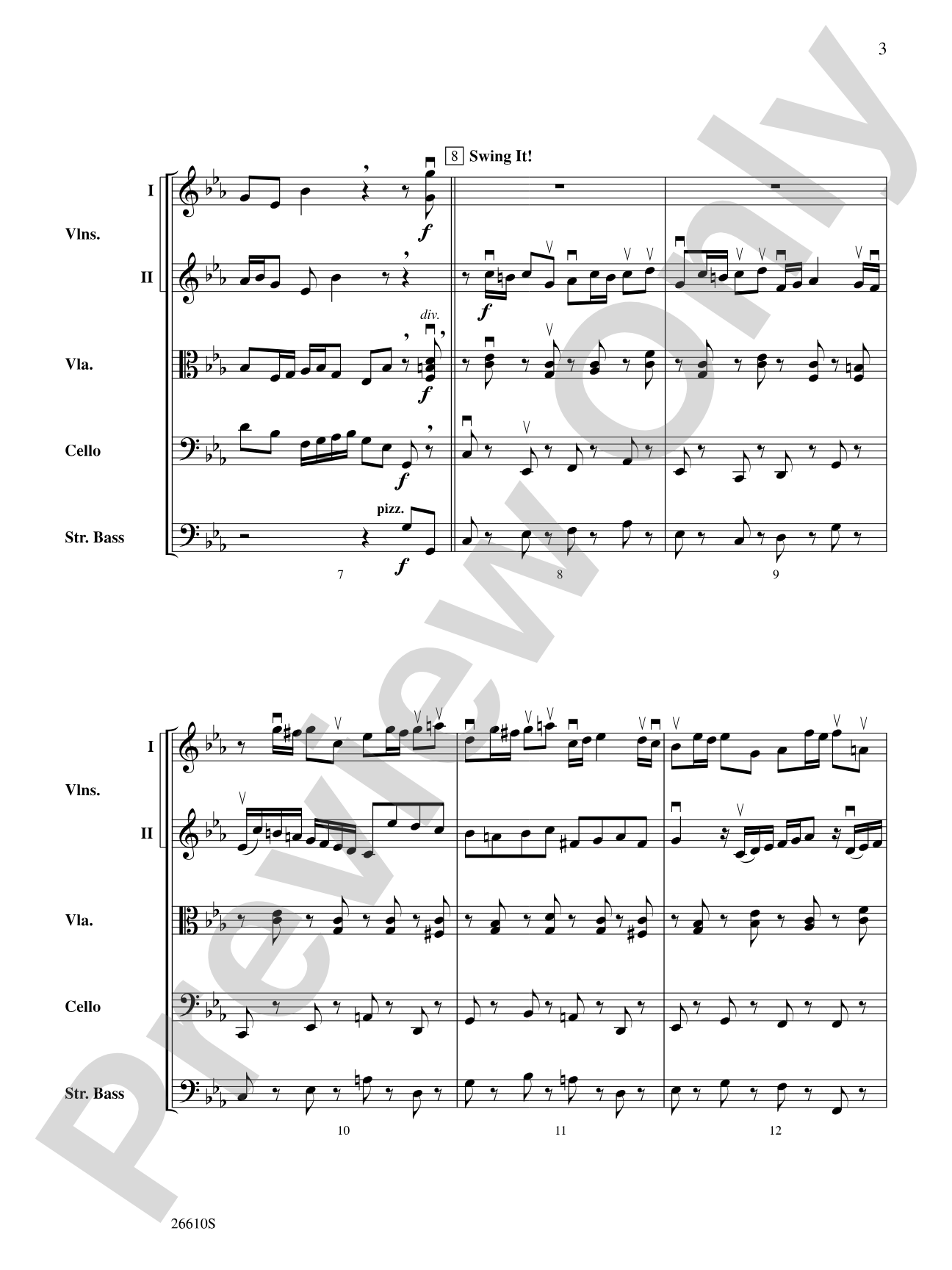Bach's Lunch: String Orchestra Conductor Score & Parts