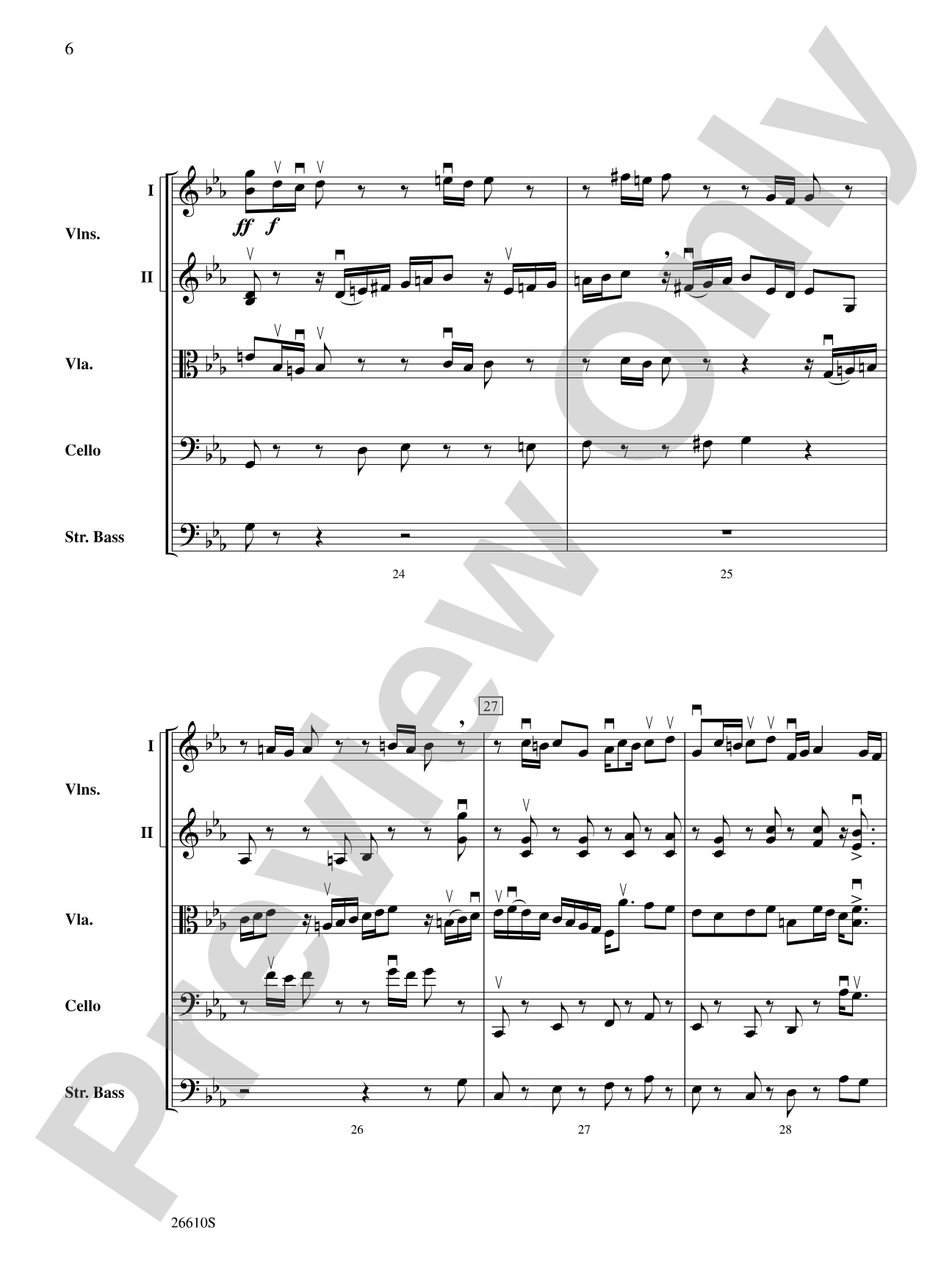 Bach's Lunch: String Orchestra Conductor Score & Parts