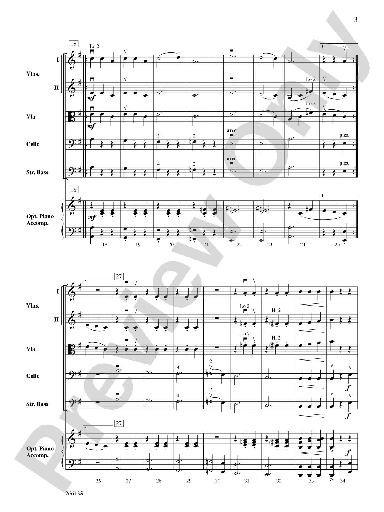 Skin and Bones: String Orchestra Conductor Score & Parts