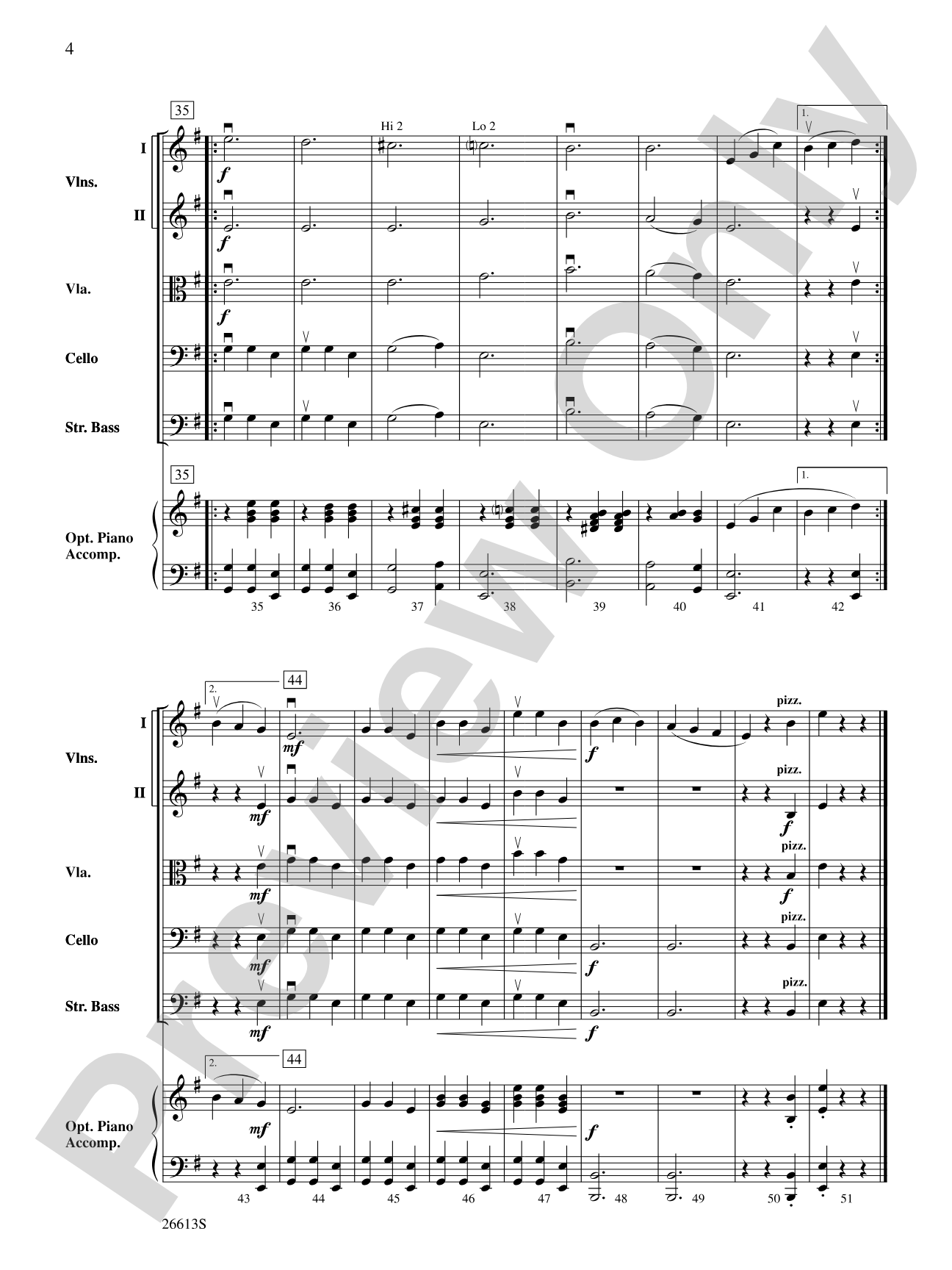 Skin and Bones: String Orchestra Conductor Score & Parts