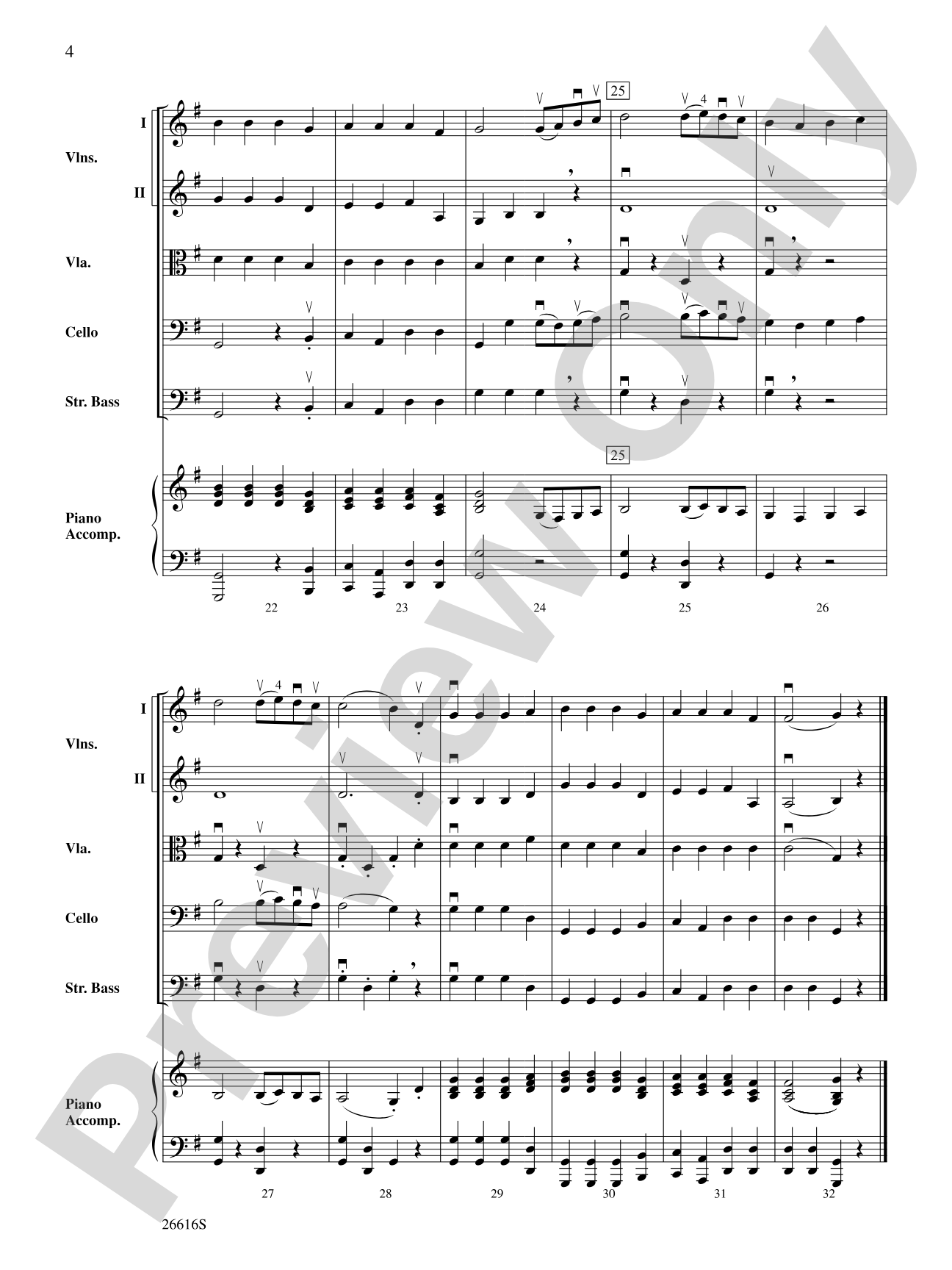 Episode, K. 216: String Orchestra Conductor Score & Parts