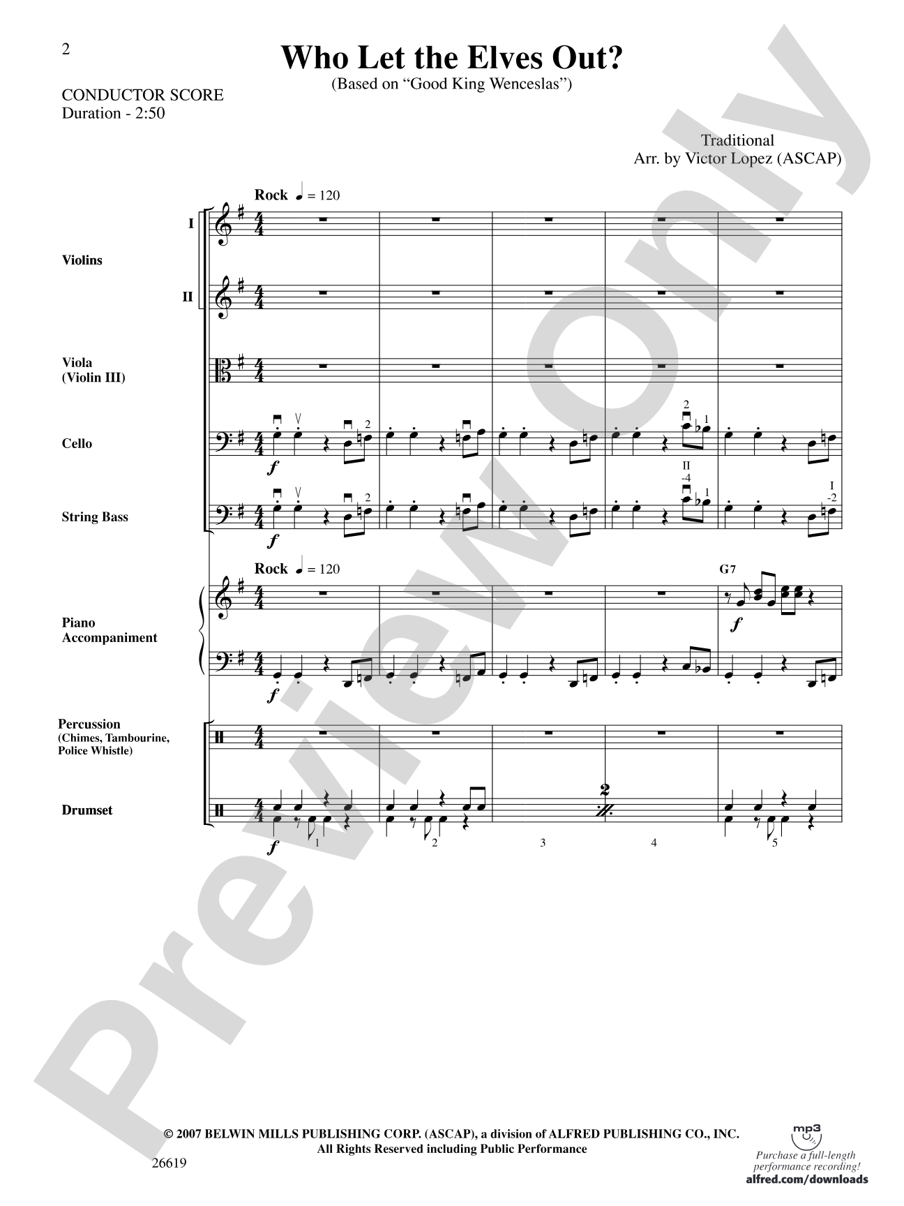 Who Let the Elves Out?: String Orchestra Conductor Score & Parts