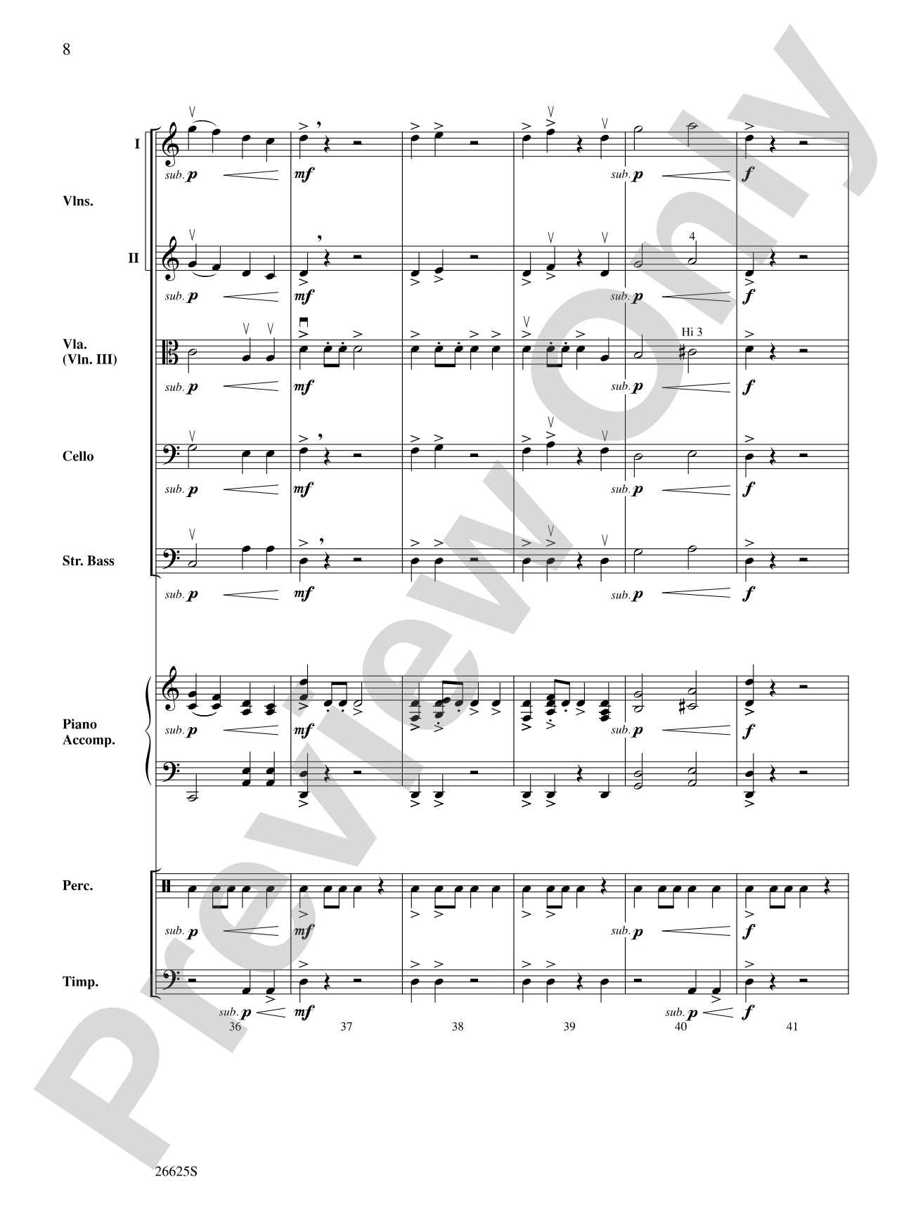 G-Force Five!: String Orchestra Conductor Score & Parts