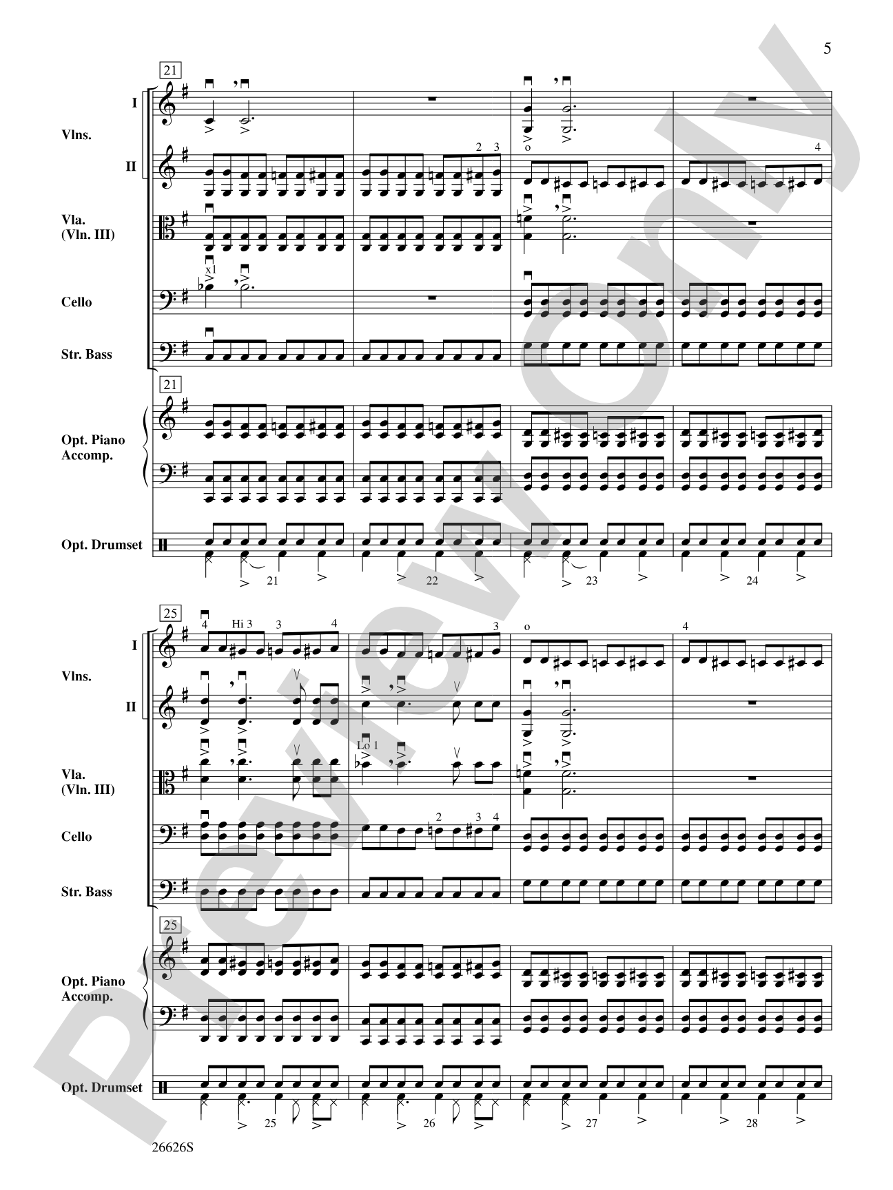 Batman Theme: String Orchestra Conductor Score & Parts