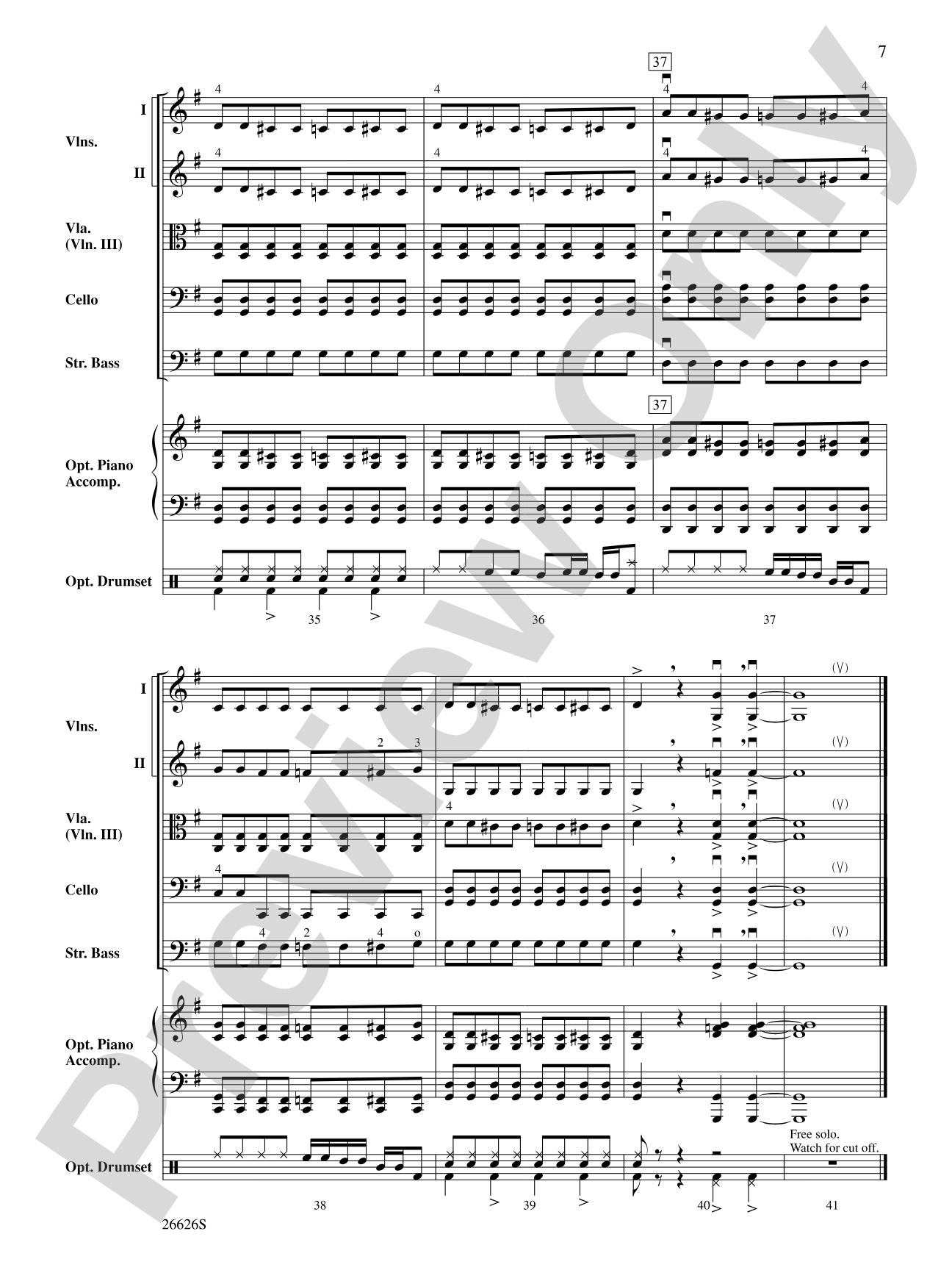 Batman Theme: String Orchestra Conductor Score & Parts