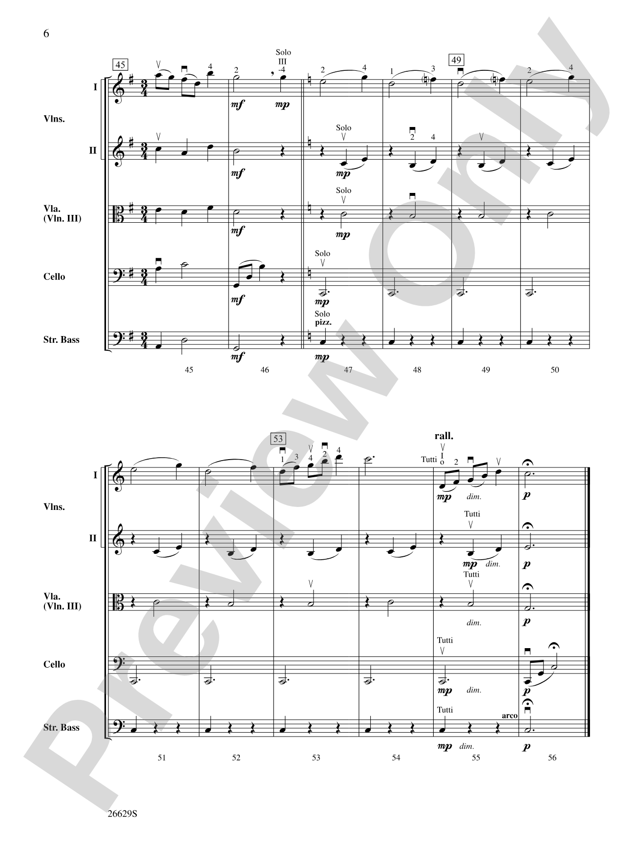 Platoon Swims (from Flags of Our Fathers): String Orchestra Conductor Score & Parts
