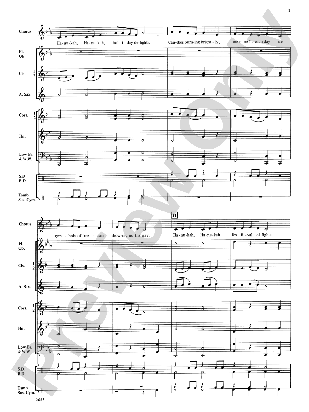 Festival of Lights (with optional chorus): Concert Band Conductor Score & Parts