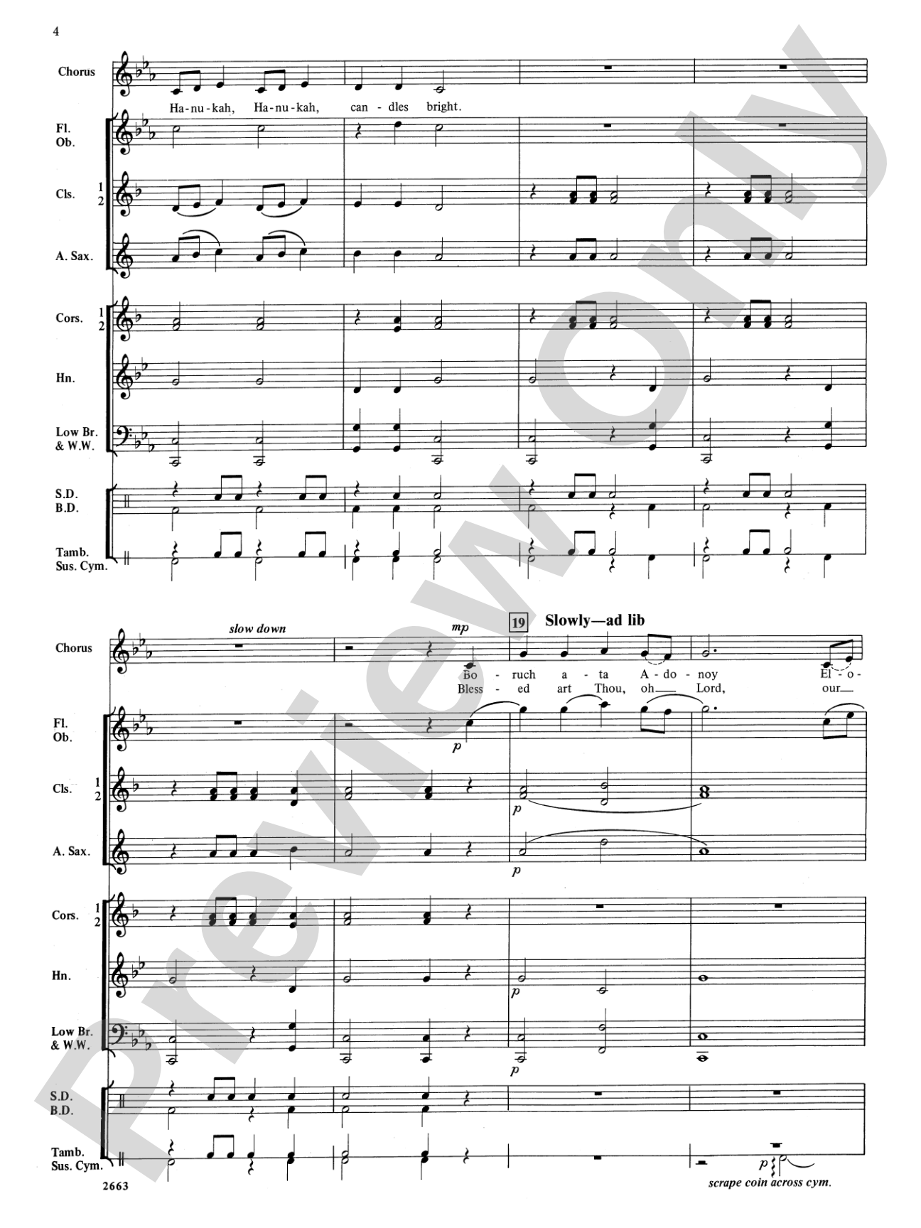 Festival of Lights (with optional chorus): Concert Band Conductor Score & Parts