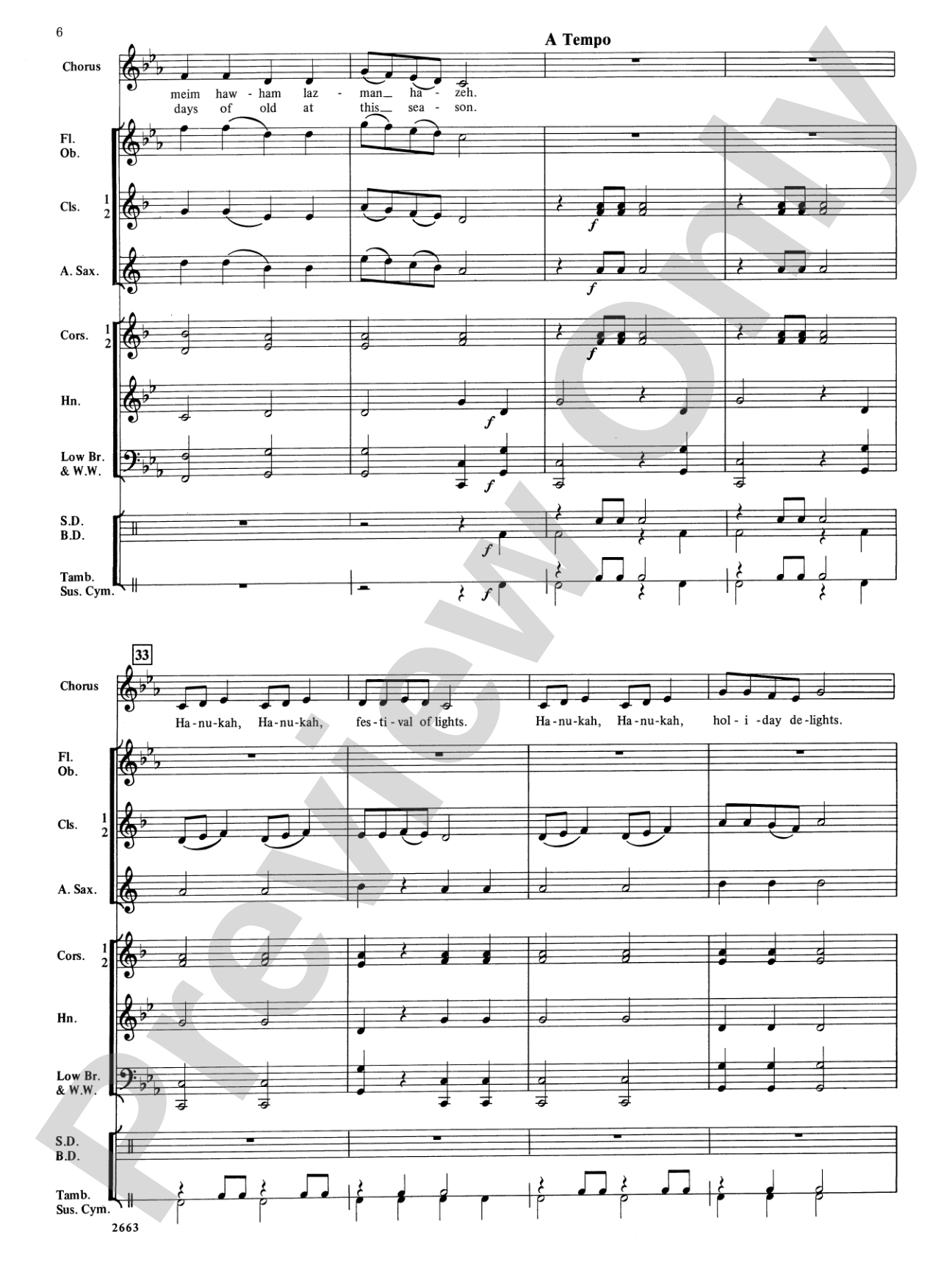 Festival of Lights (with optional chorus): Concert Band Conductor Score & Parts