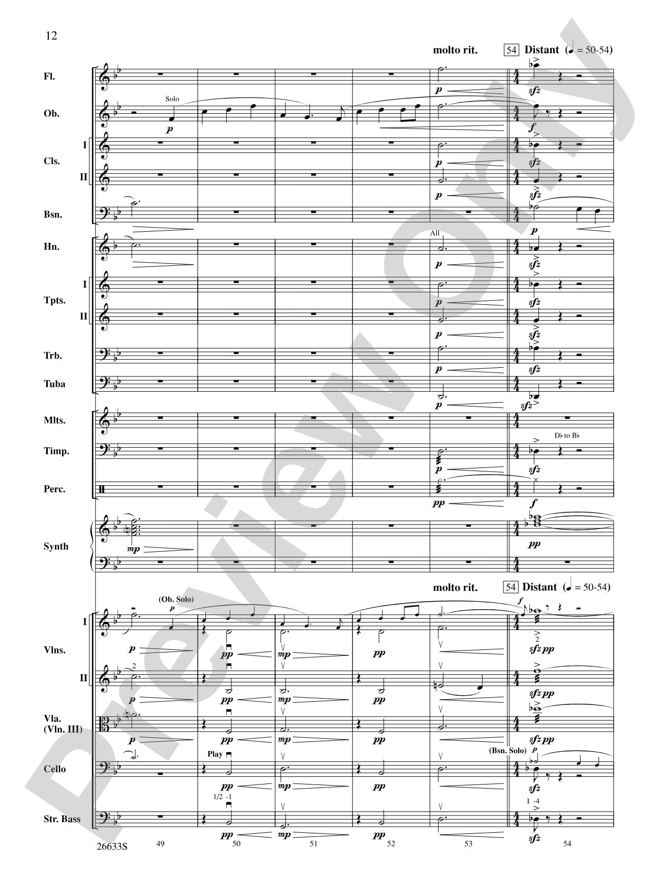 Shannon Falls: Full Orchestra Conductor Score & Parts