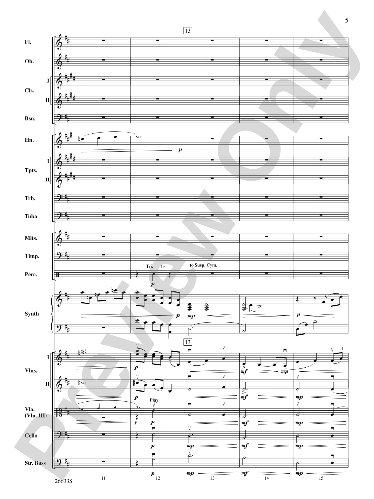 Shannon Falls: Full Orchestra Conductor Score & Parts