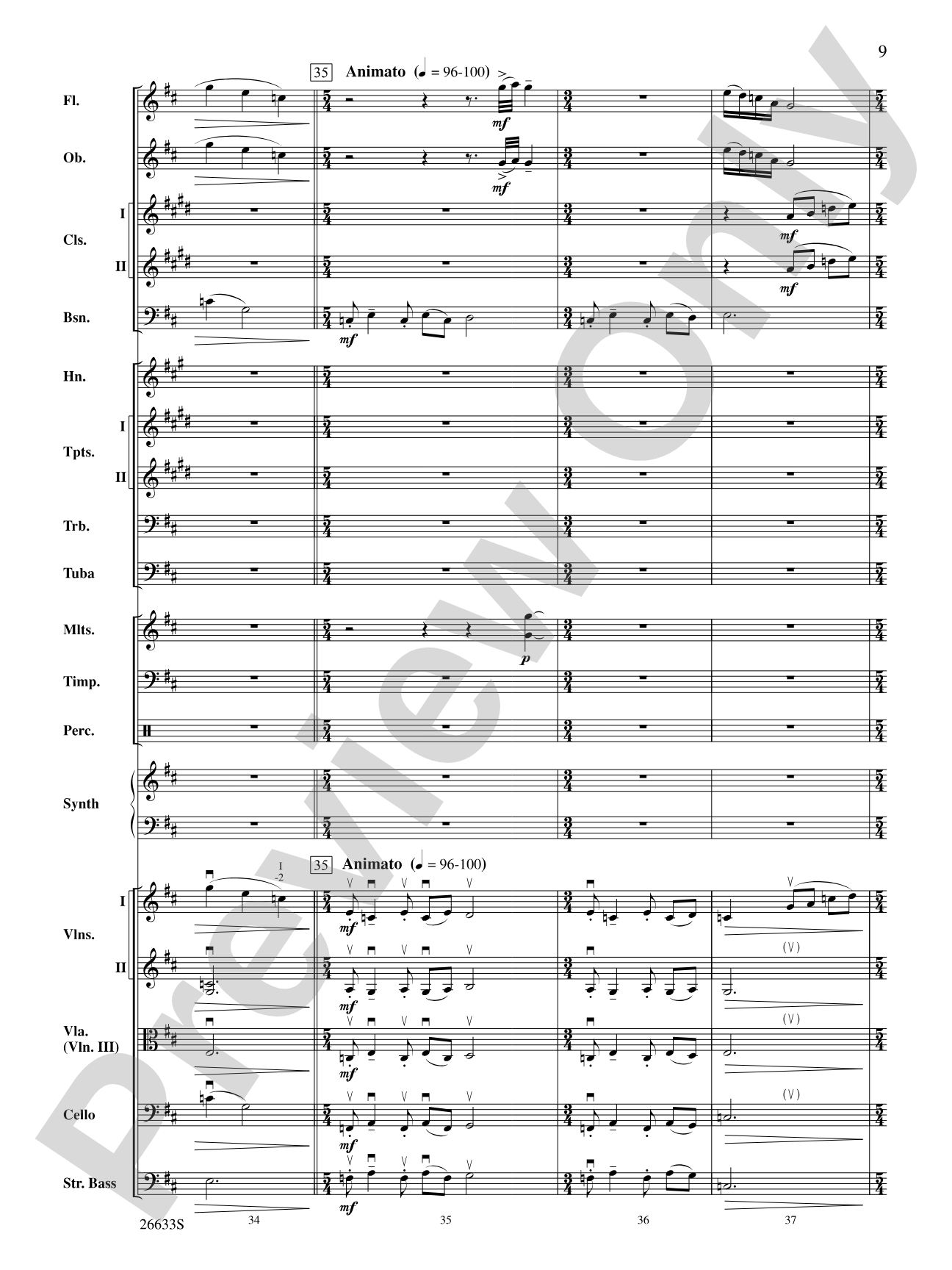 Shannon Falls: Full Orchestra Conductor Score & Parts