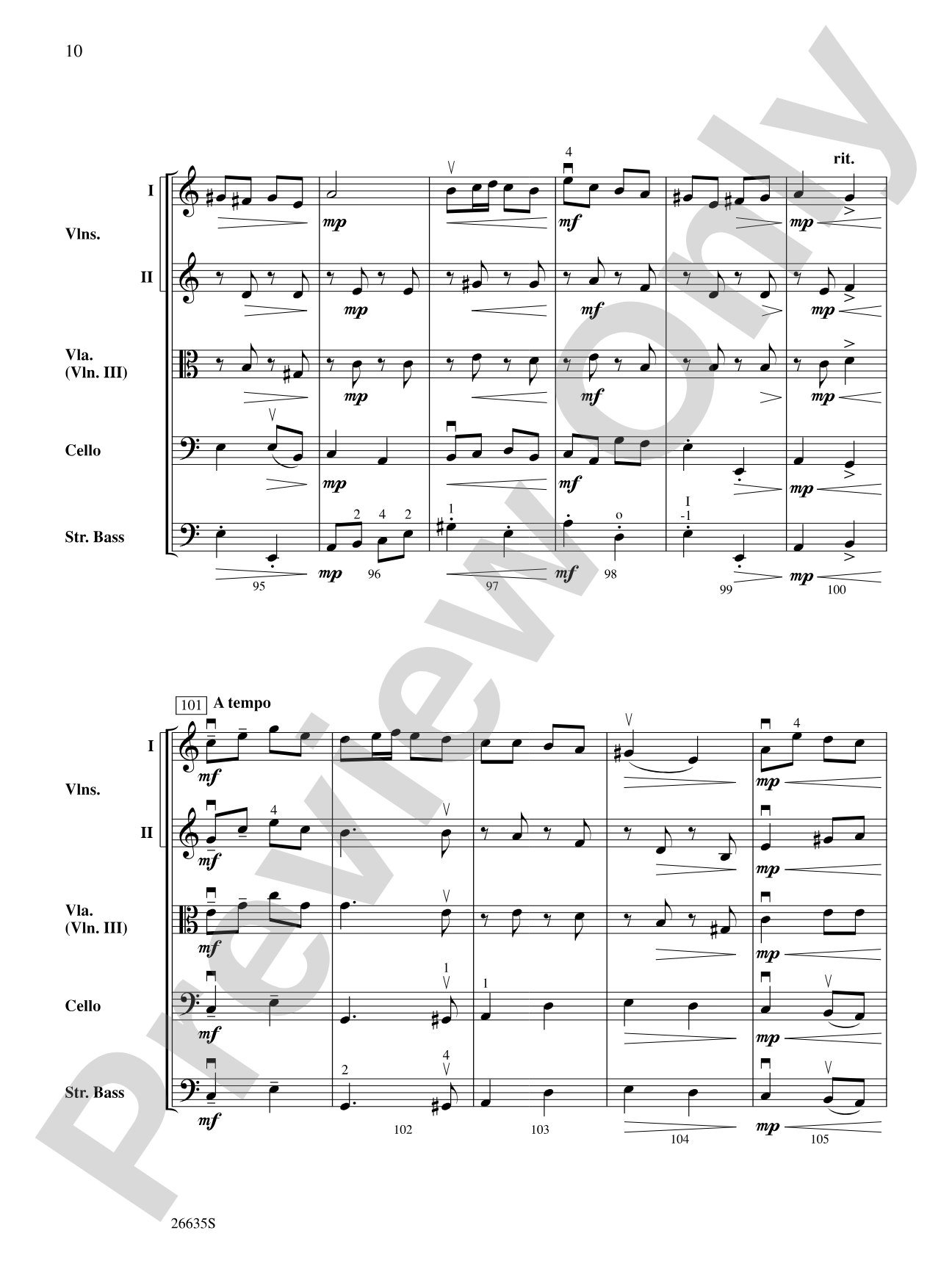 Christmastime in Russia: String Orchestra Conductor Score & Parts
