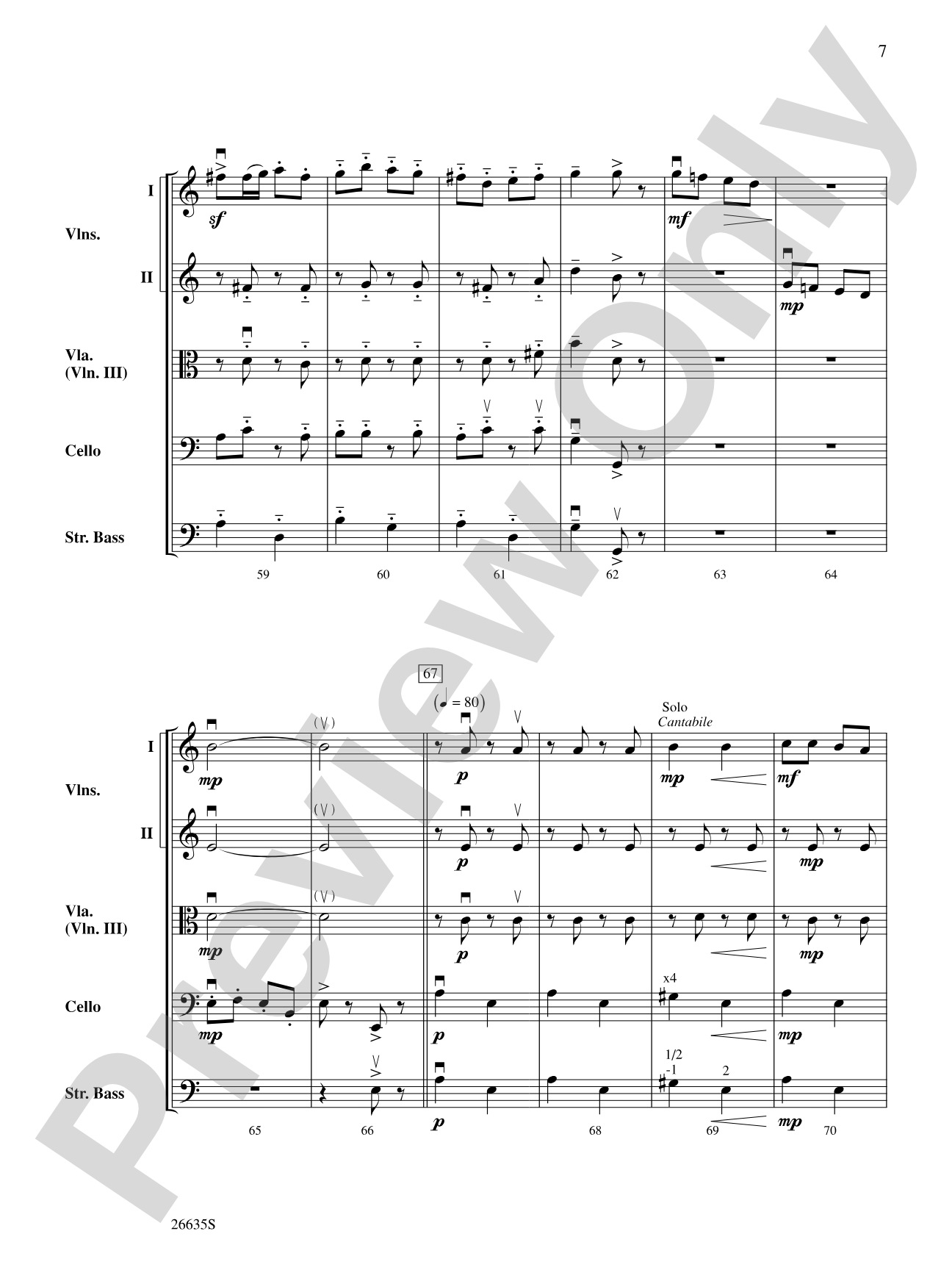 Christmastime in Russia: String Orchestra Conductor Score & Parts