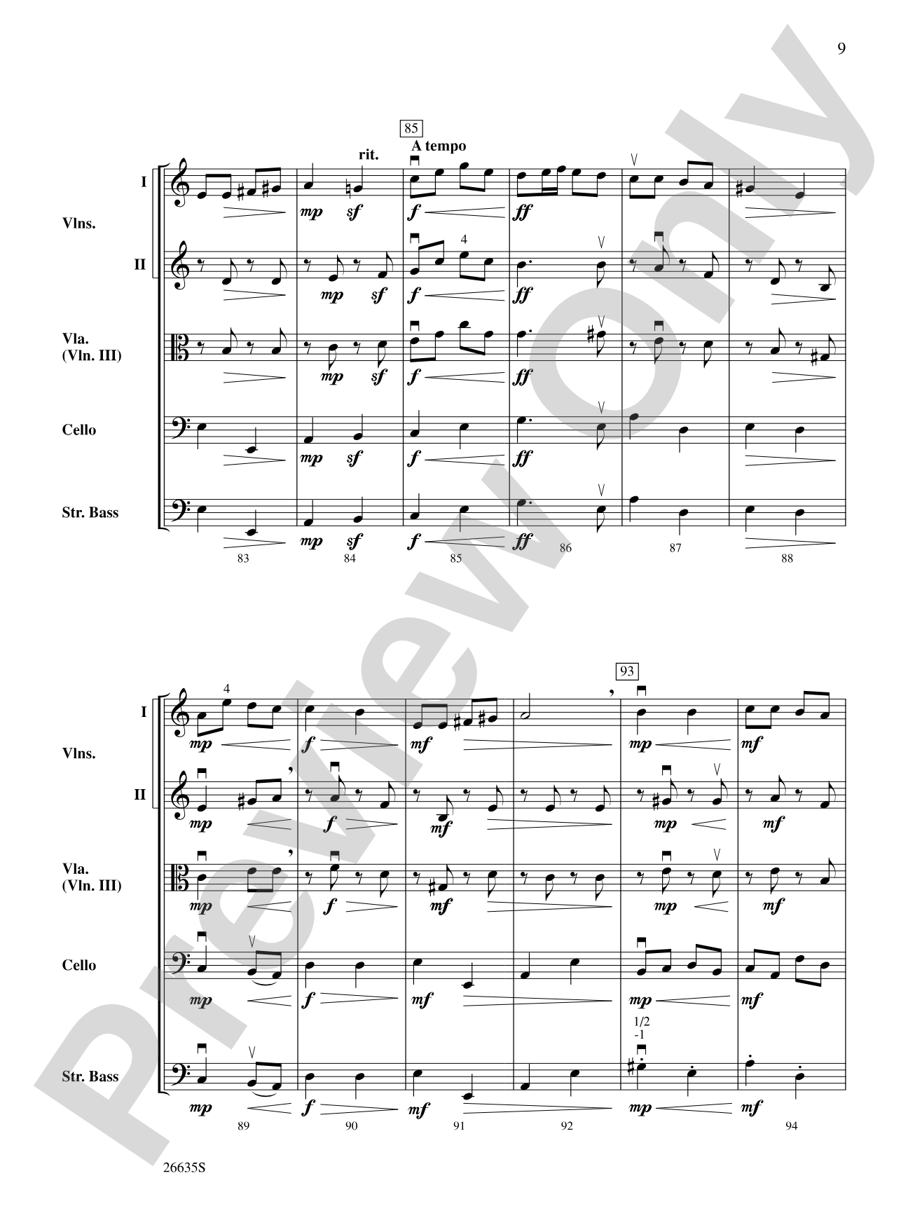 Christmastime in Russia: String Orchestra Conductor Score & Parts