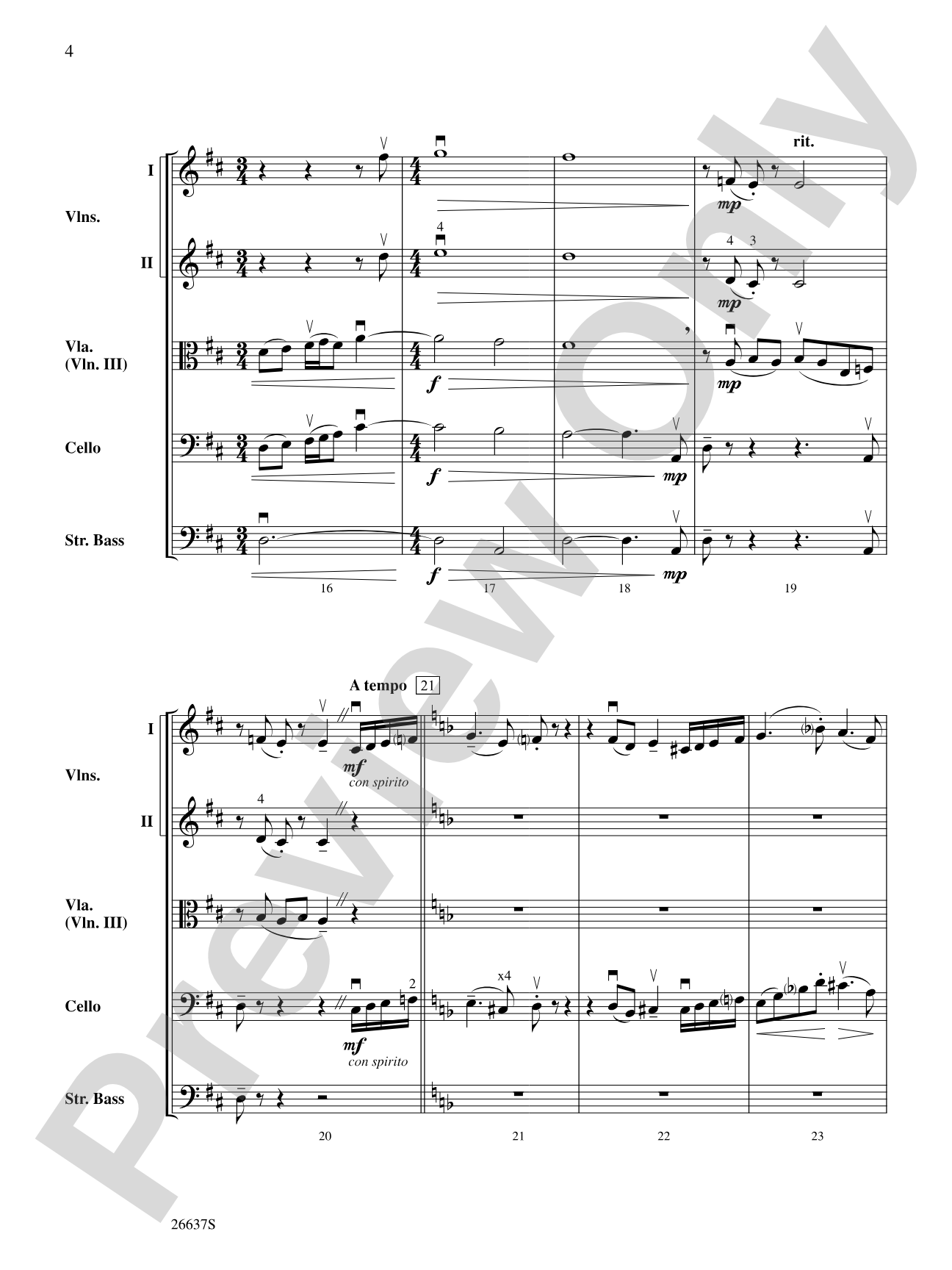 Victorious Knight: String Orchestra Conductor Score & Parts