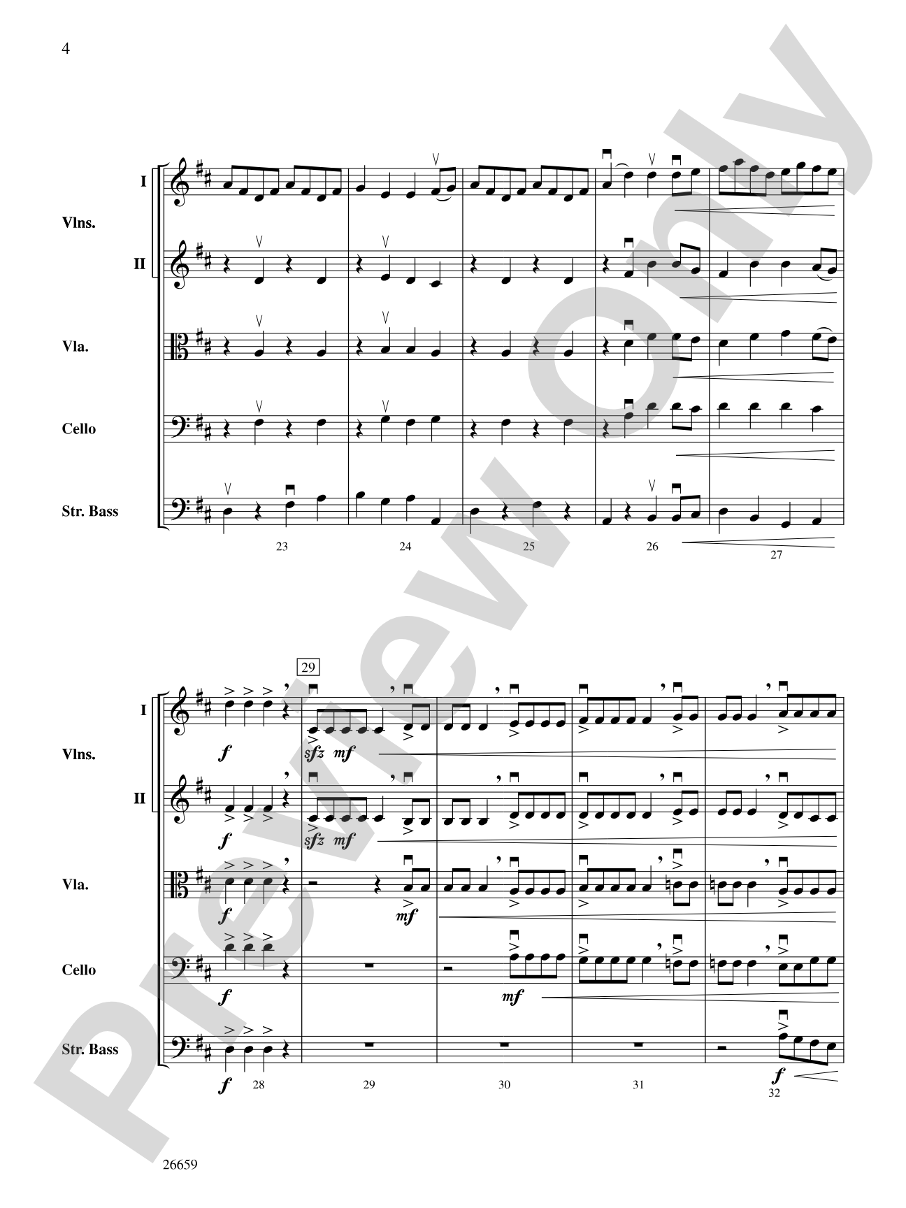 Strip the Willow: Score