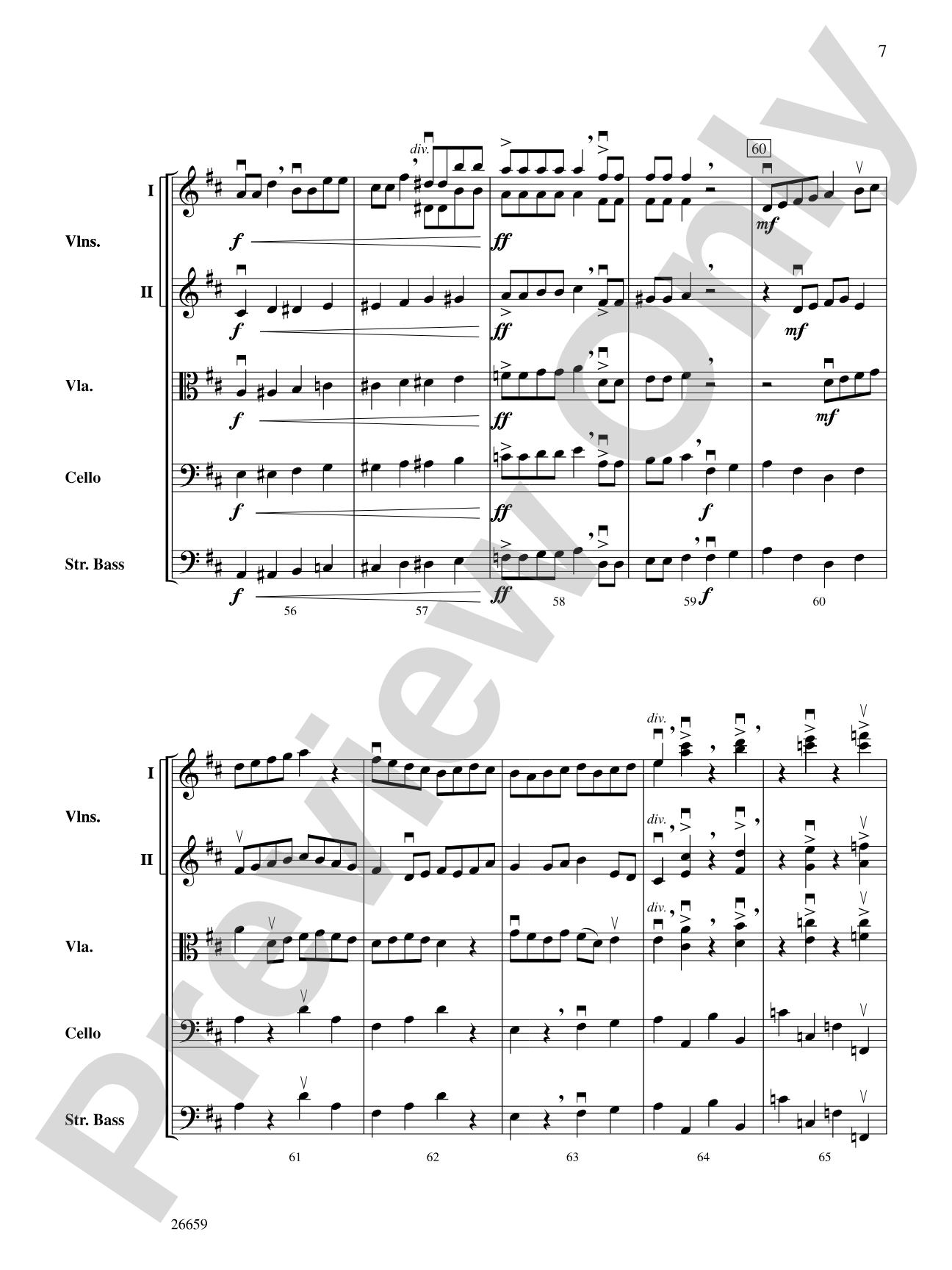 Strip the Willow: Score