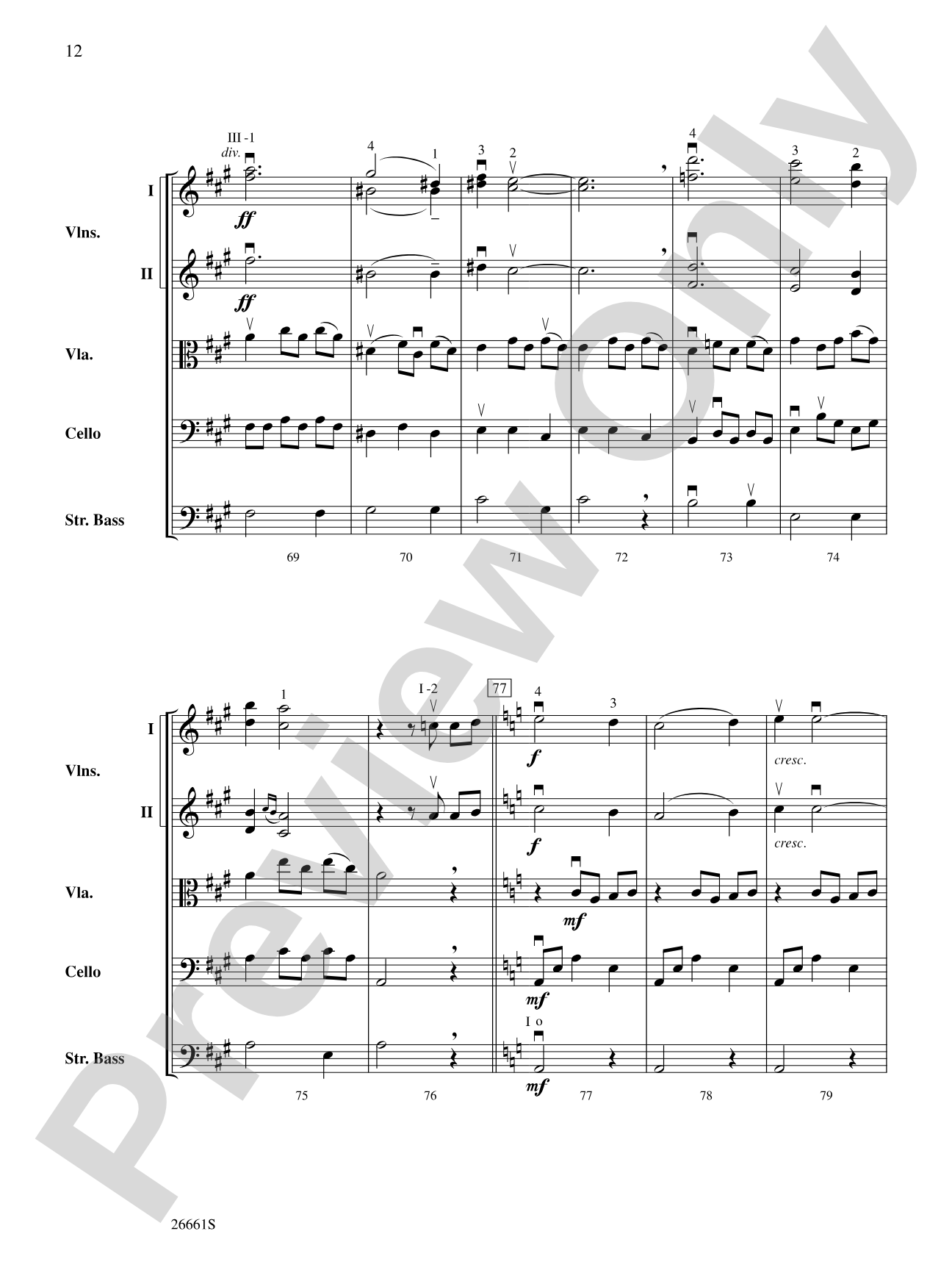 Recuerdos de la Alhambra: String Orchestra Conductor Score & Parts