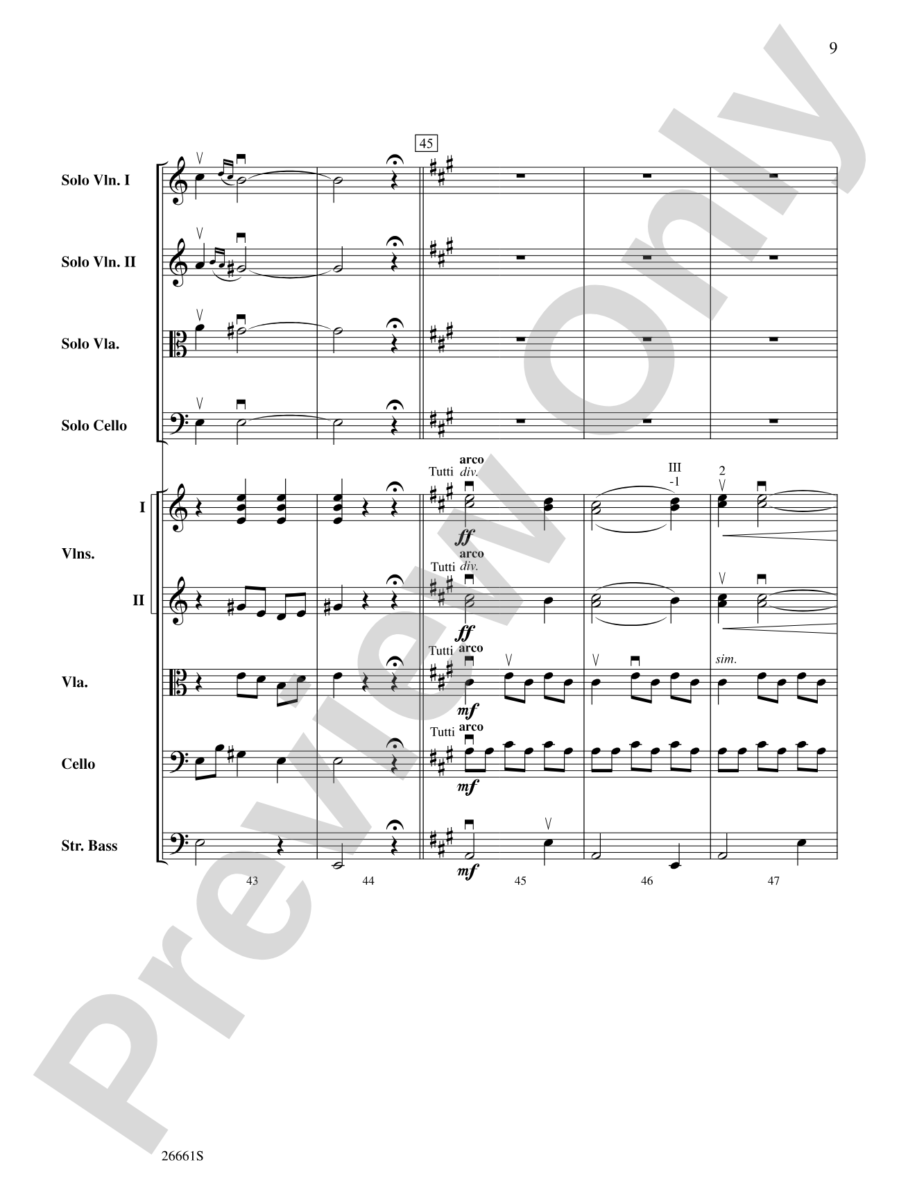 Recuerdos de la Alhambra: String Orchestra Conductor Score & Parts