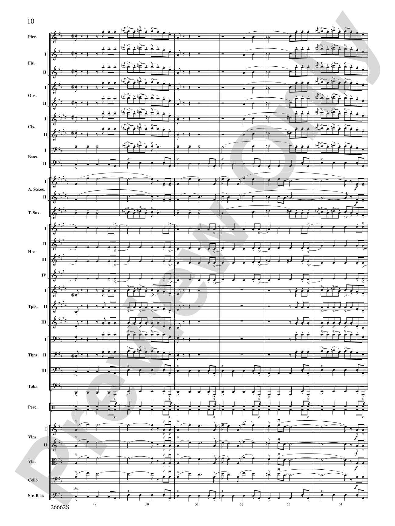 Blue Tango: Full Orchestra Conductor Score & Parts