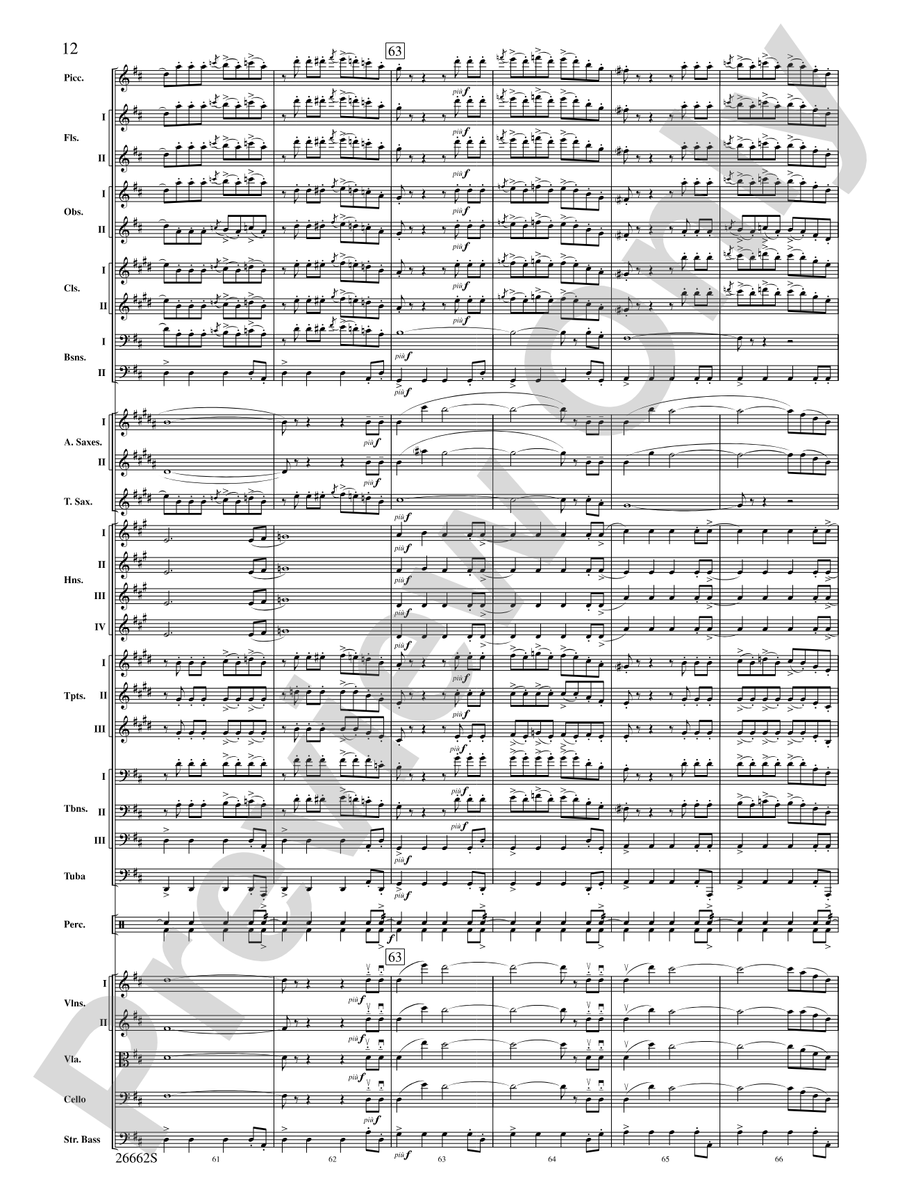 Blue Tango: Full Orchestra Conductor Score & Parts