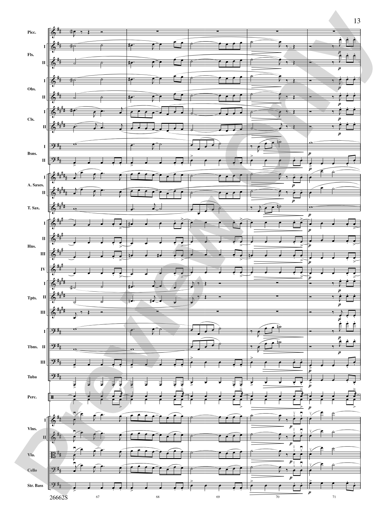 Blue Tango: Full Orchestra Conductor Score & Parts