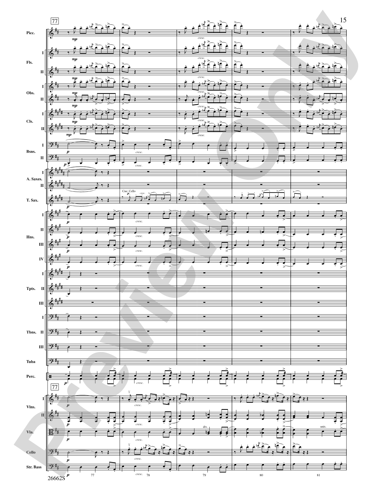 Blue Tango: Full Orchestra Conductor Score & Parts