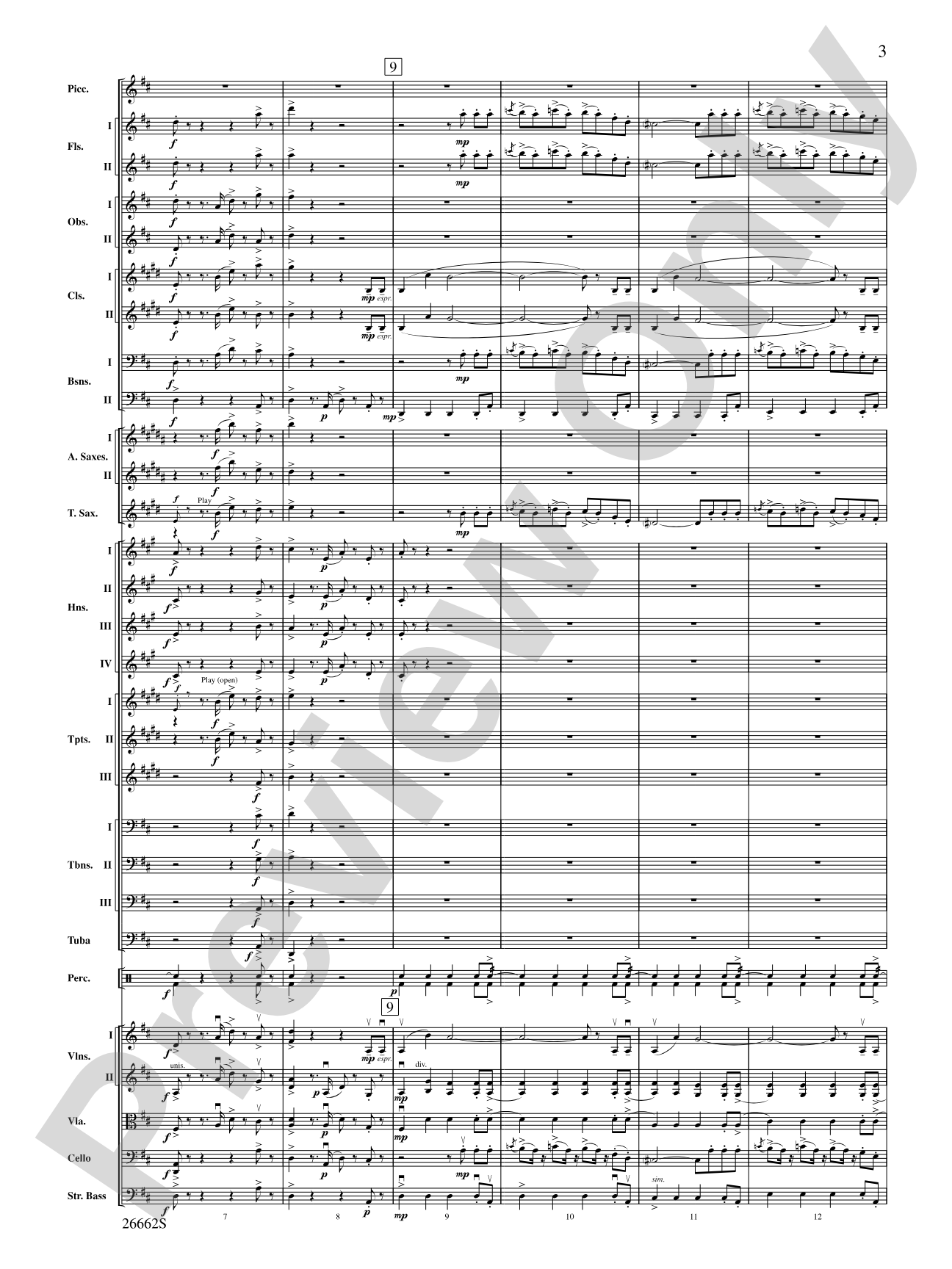 Blue Tango: Full Orchestra Conductor Score & Parts