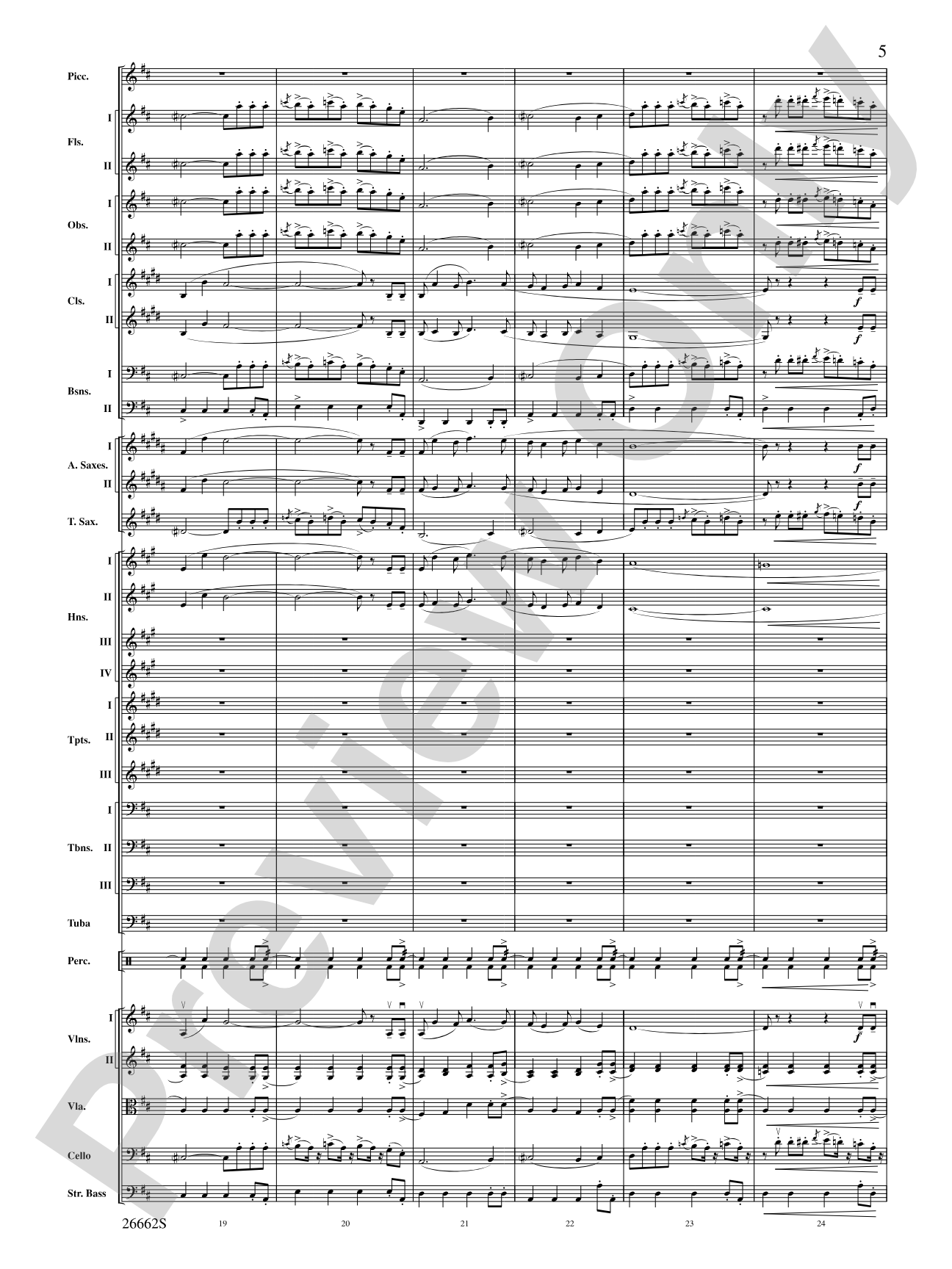 Blue Tango: Full Orchestra Conductor Score & Parts