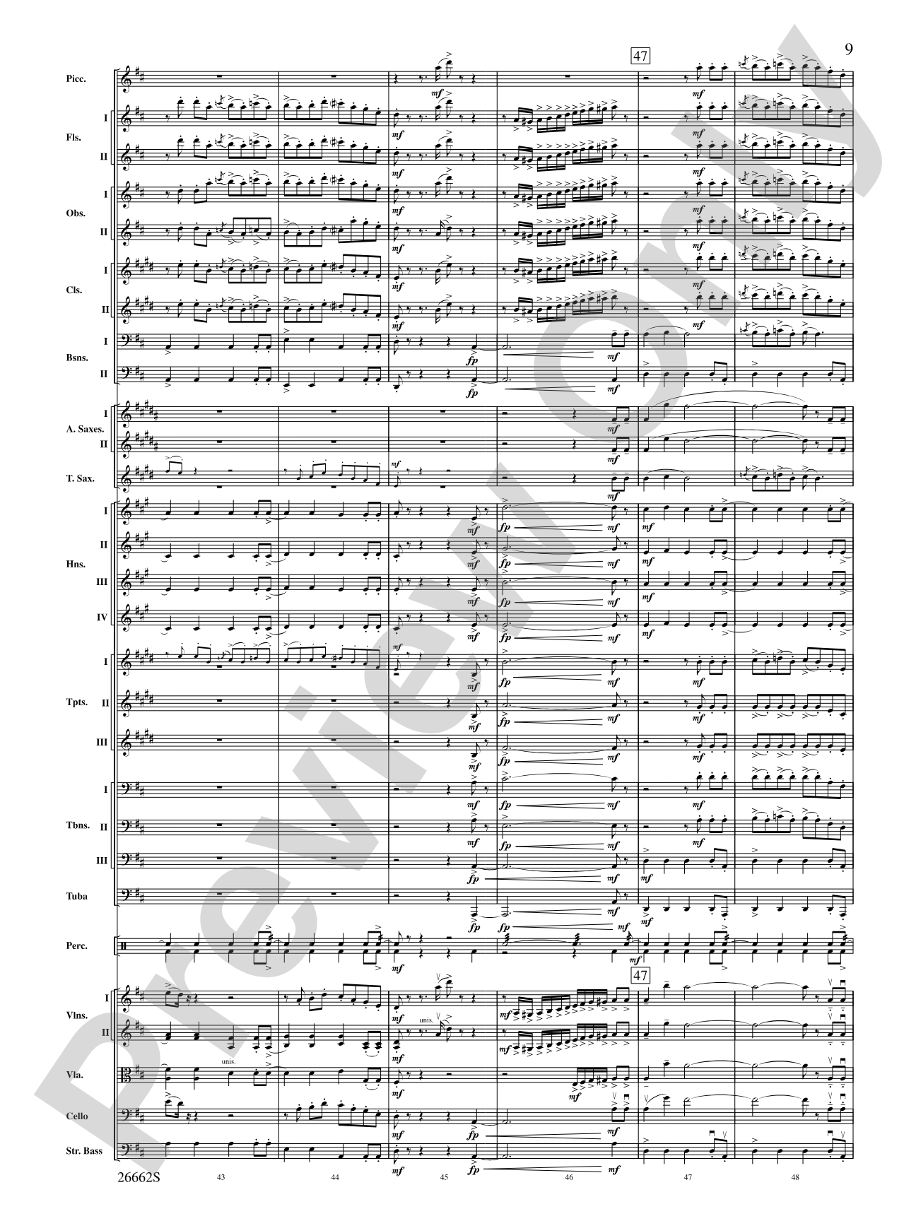 Blue Tango: Full Orchestra Conductor Score & Parts