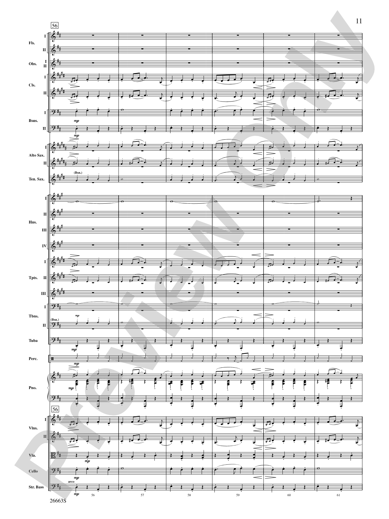 The Syncopated Clock: Full Orchestra Conductor Score & Parts