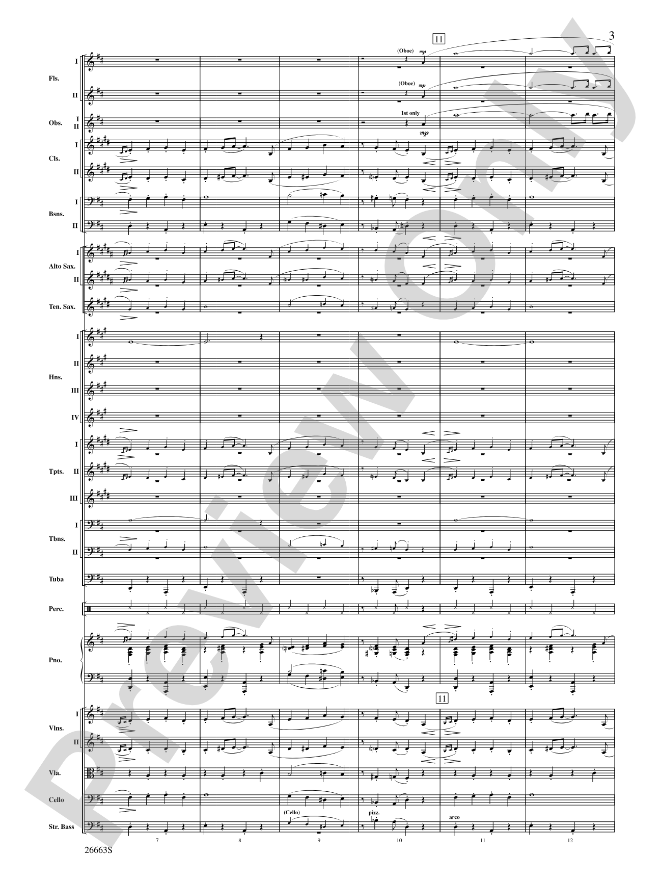 The Syncopated Clock: Full Orchestra Conductor Score & Parts