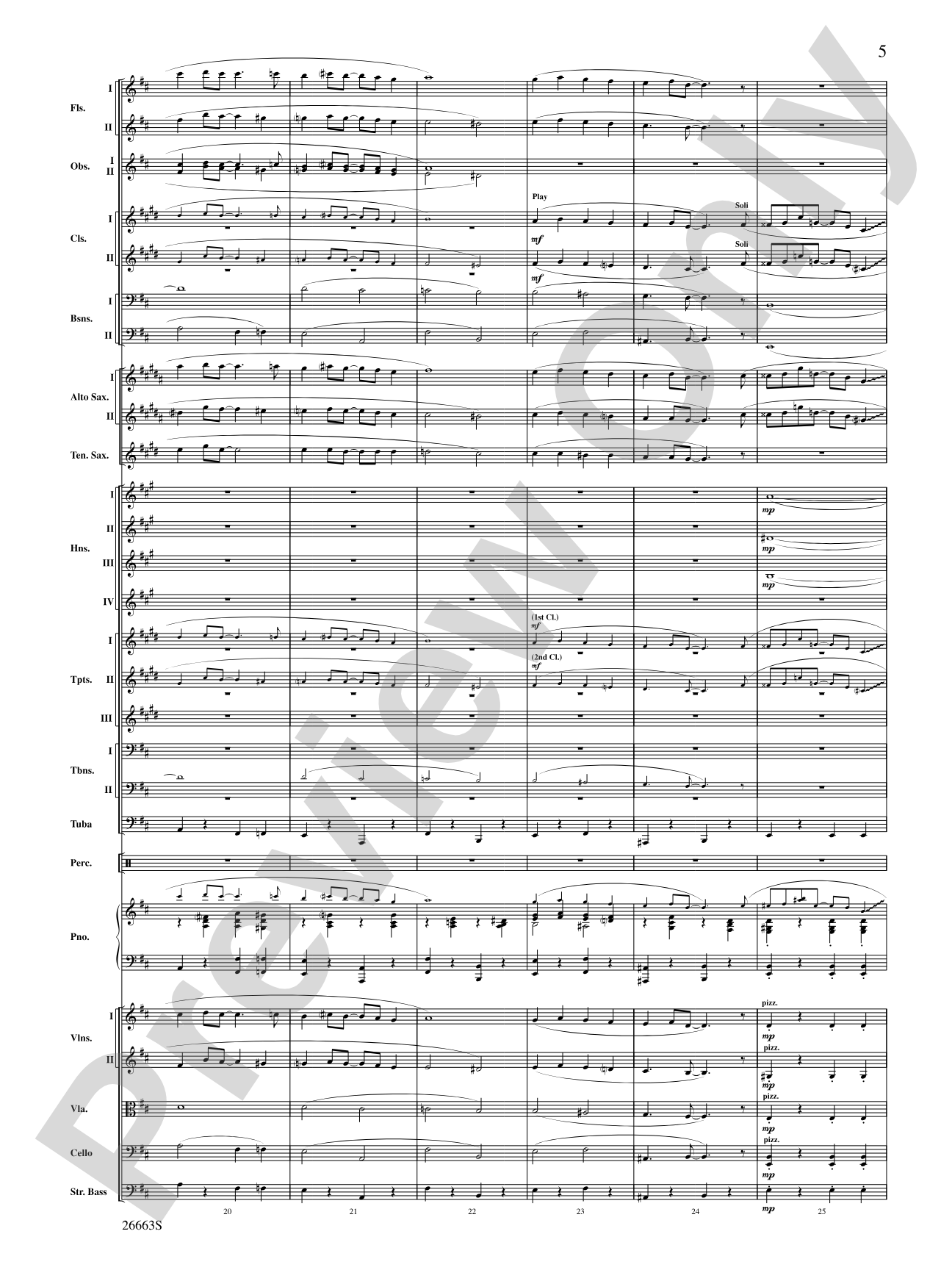 The Syncopated Clock: Full Orchestra Conductor Score & Parts