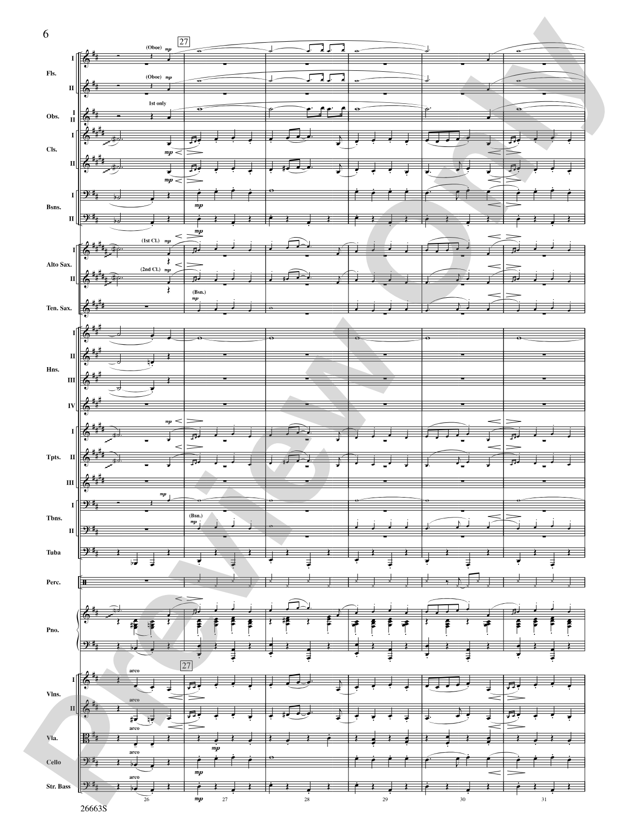 The Syncopated Clock: Full Orchestra Conductor Score & Parts