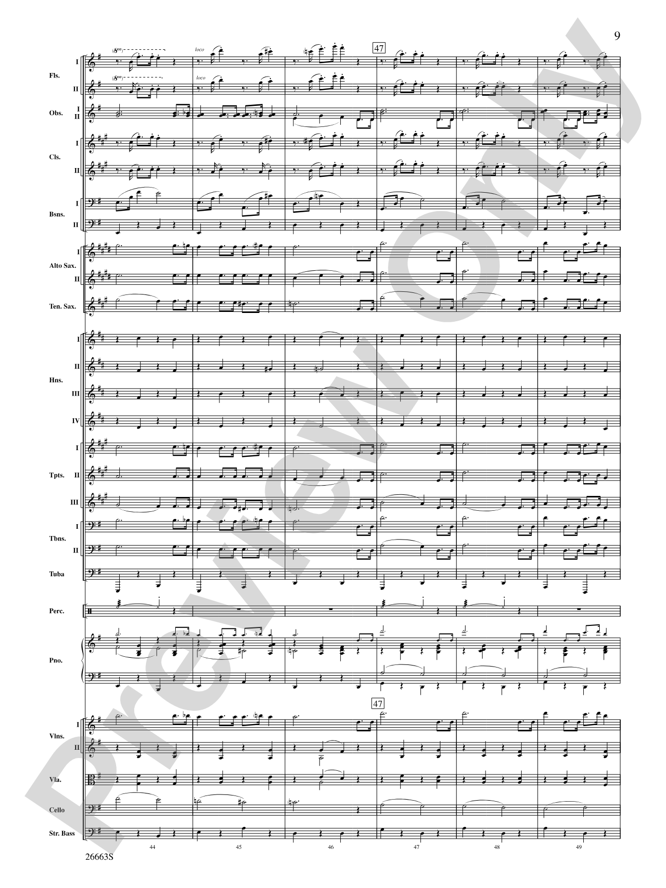 The Syncopated Clock: Full Orchestra Conductor Score & Parts