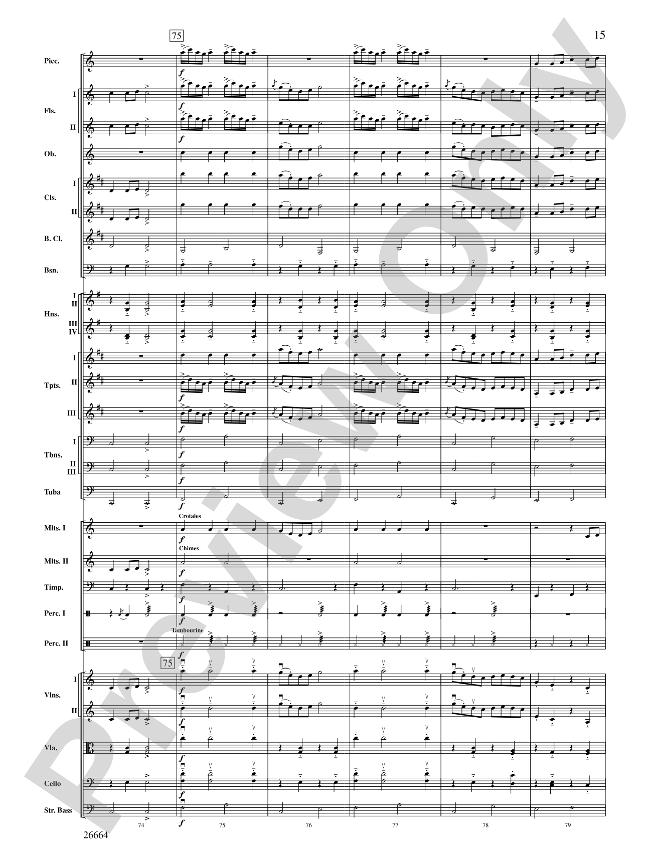 Tatarian Dances: Full Orchestra Conductor Score & Parts