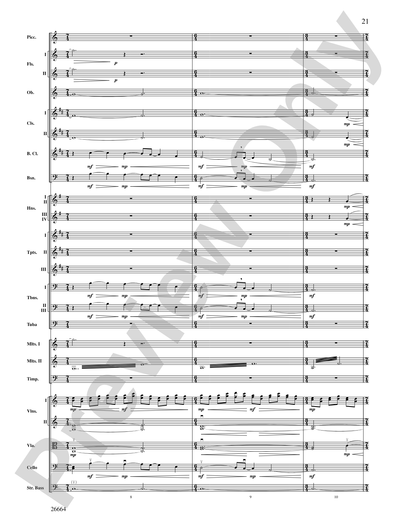 Tatarian Dances: Full Orchestra Conductor Score & Parts