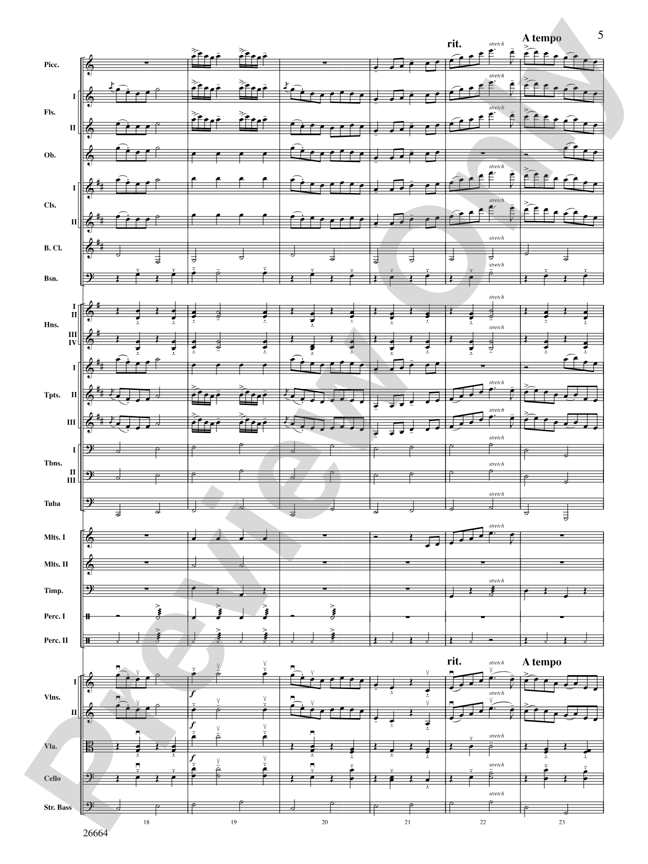 Tatarian Dances: Full Orchestra Conductor Score & Parts