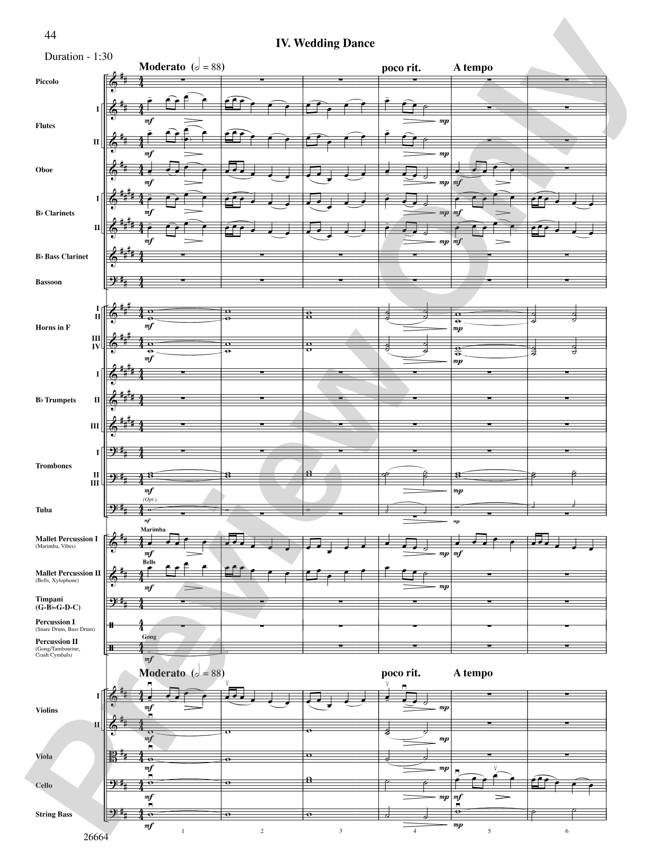 Tatarian Dances: Full Orchestra Conductor Score & Parts