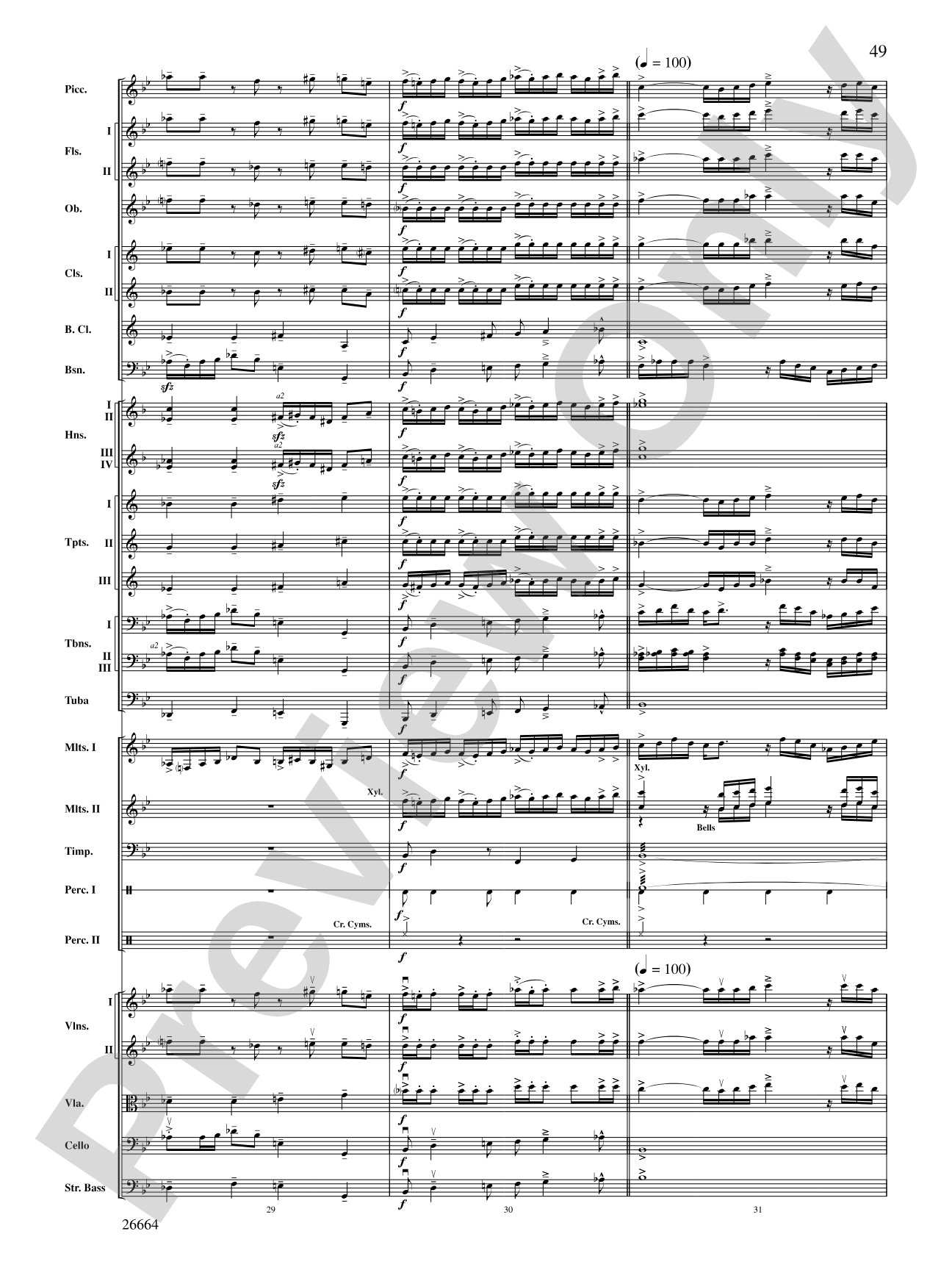 Tatarian Dances: Full Orchestra Conductor Score & Parts