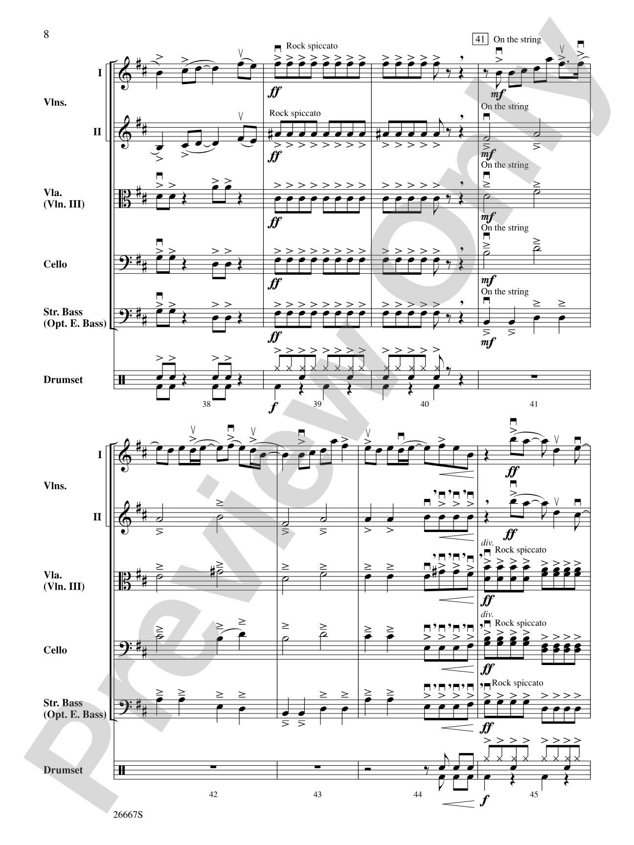 Boulevard of Broken Dreams: String Orchestra Conductor Score & Parts