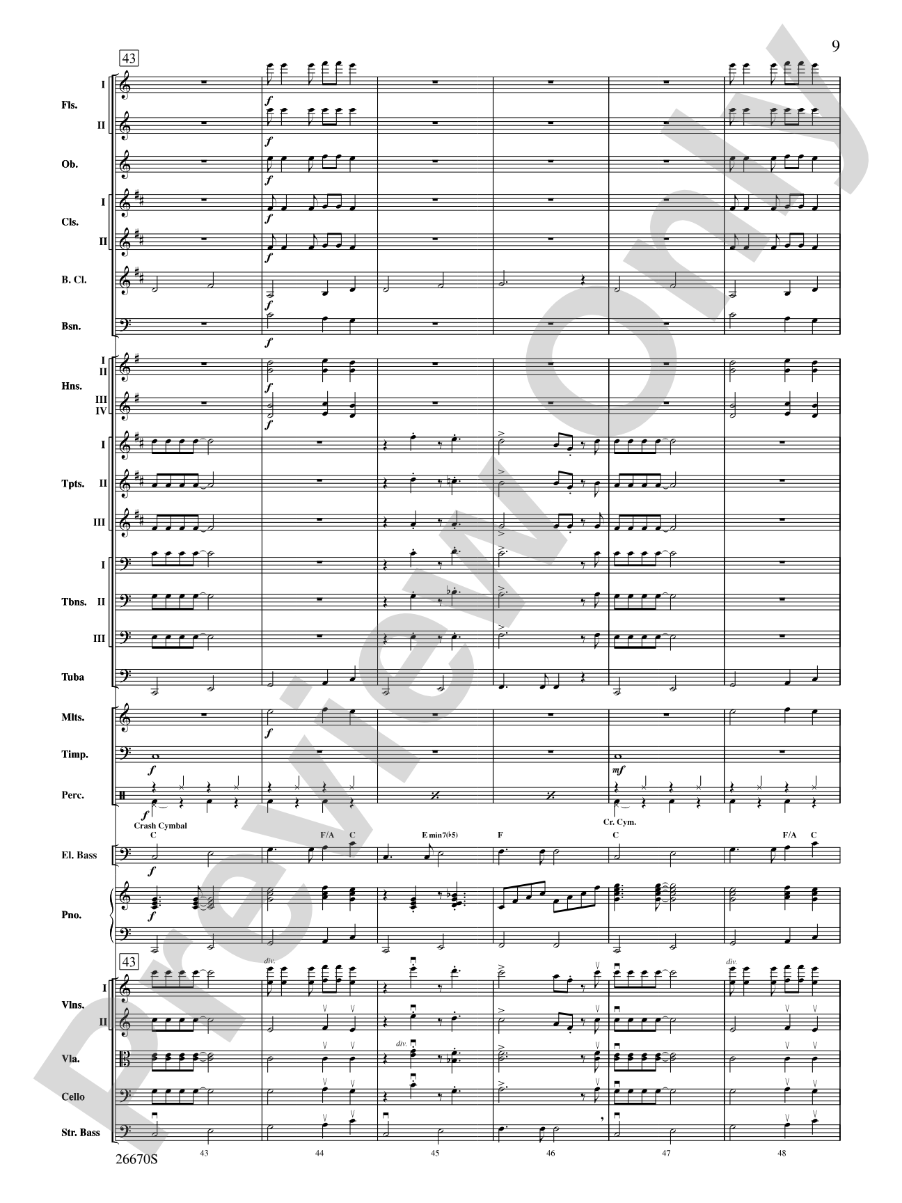 You're the One That I Want (from Grease): Full Orchestra Conductor Score & Parts