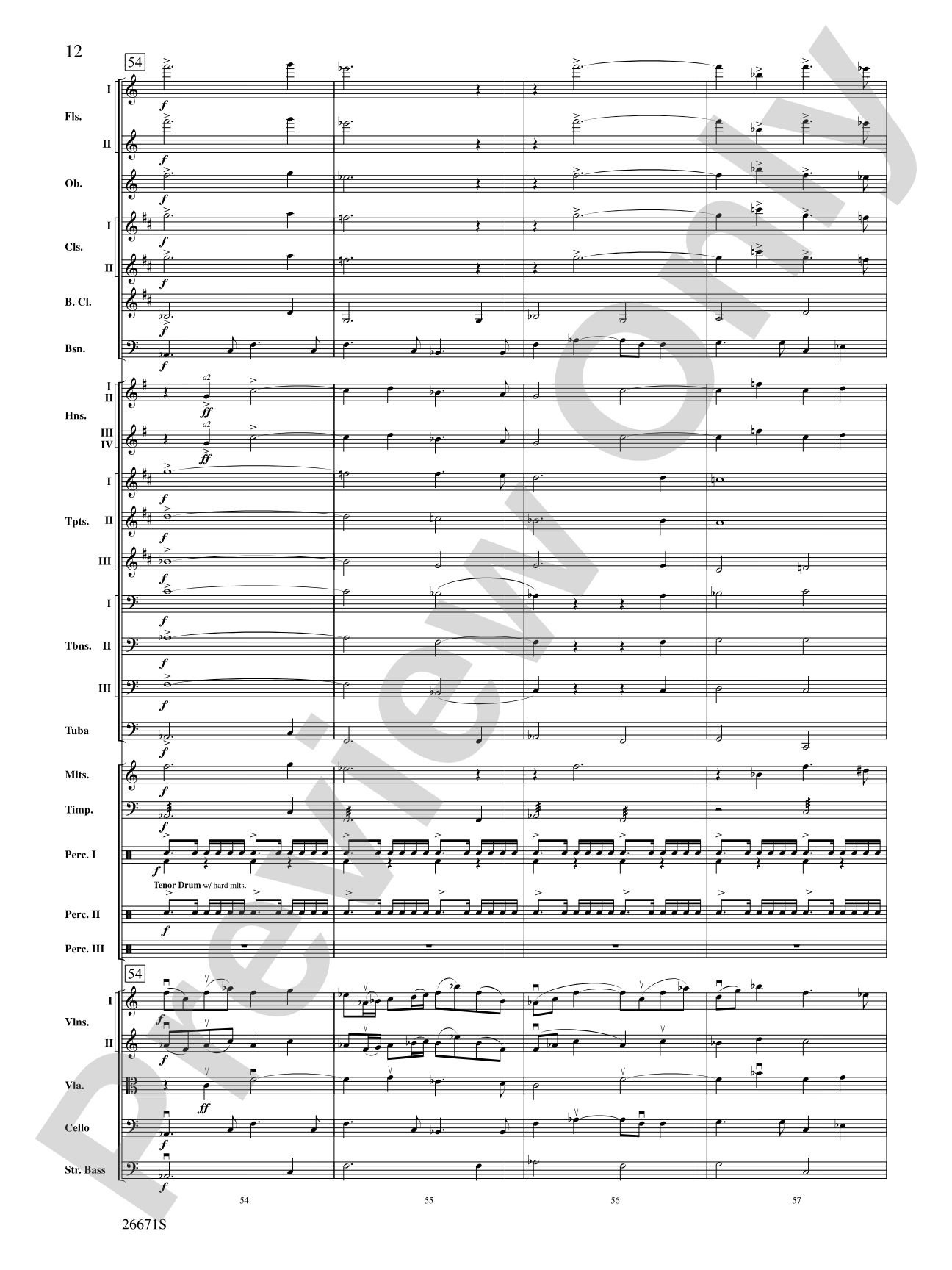 The Story of Mumble Happy Feet: Full Orchestra Conductor Score & Parts