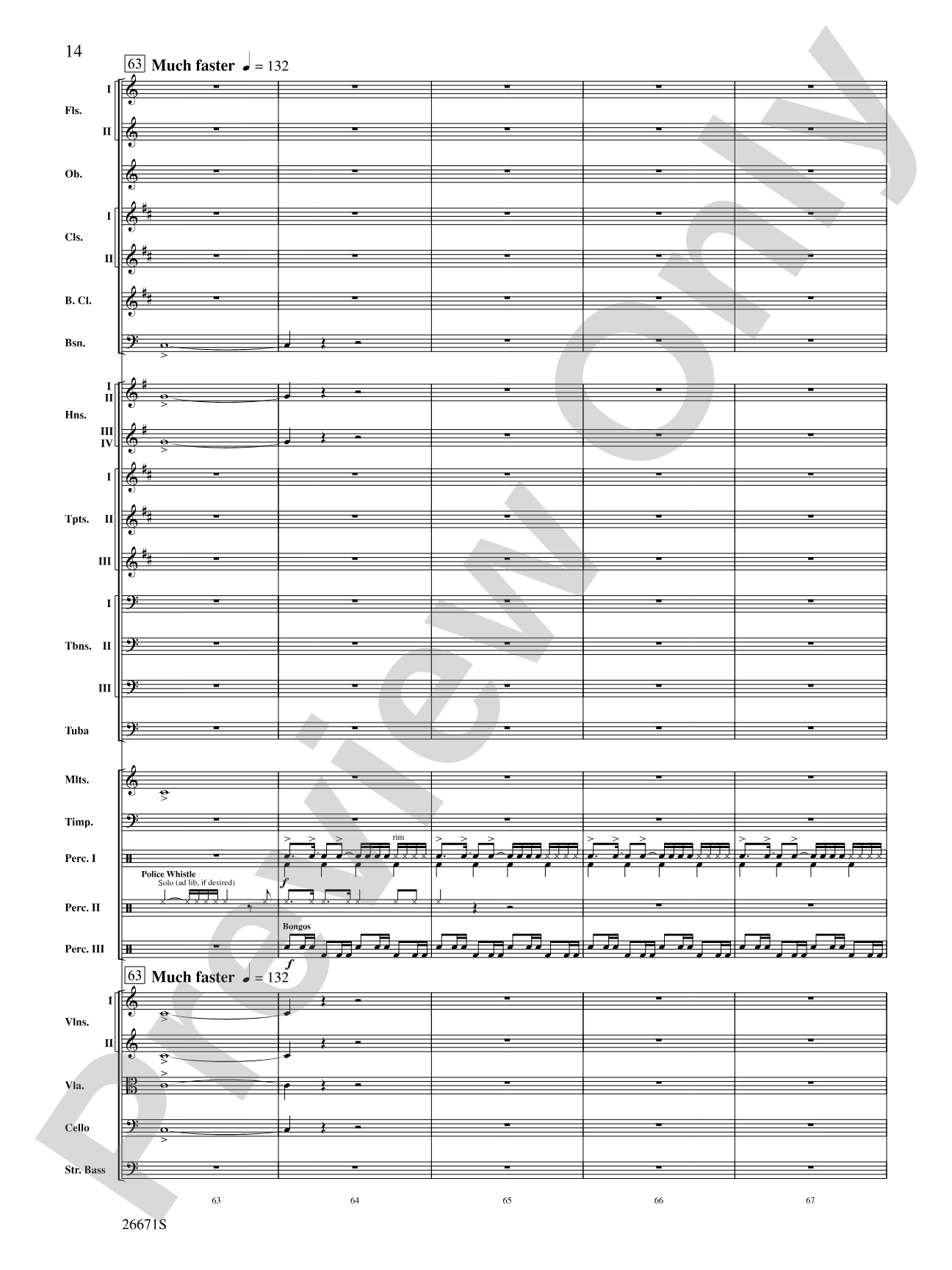 The Story of Mumble Happy Feet: Full Orchestra Conductor Score & Parts