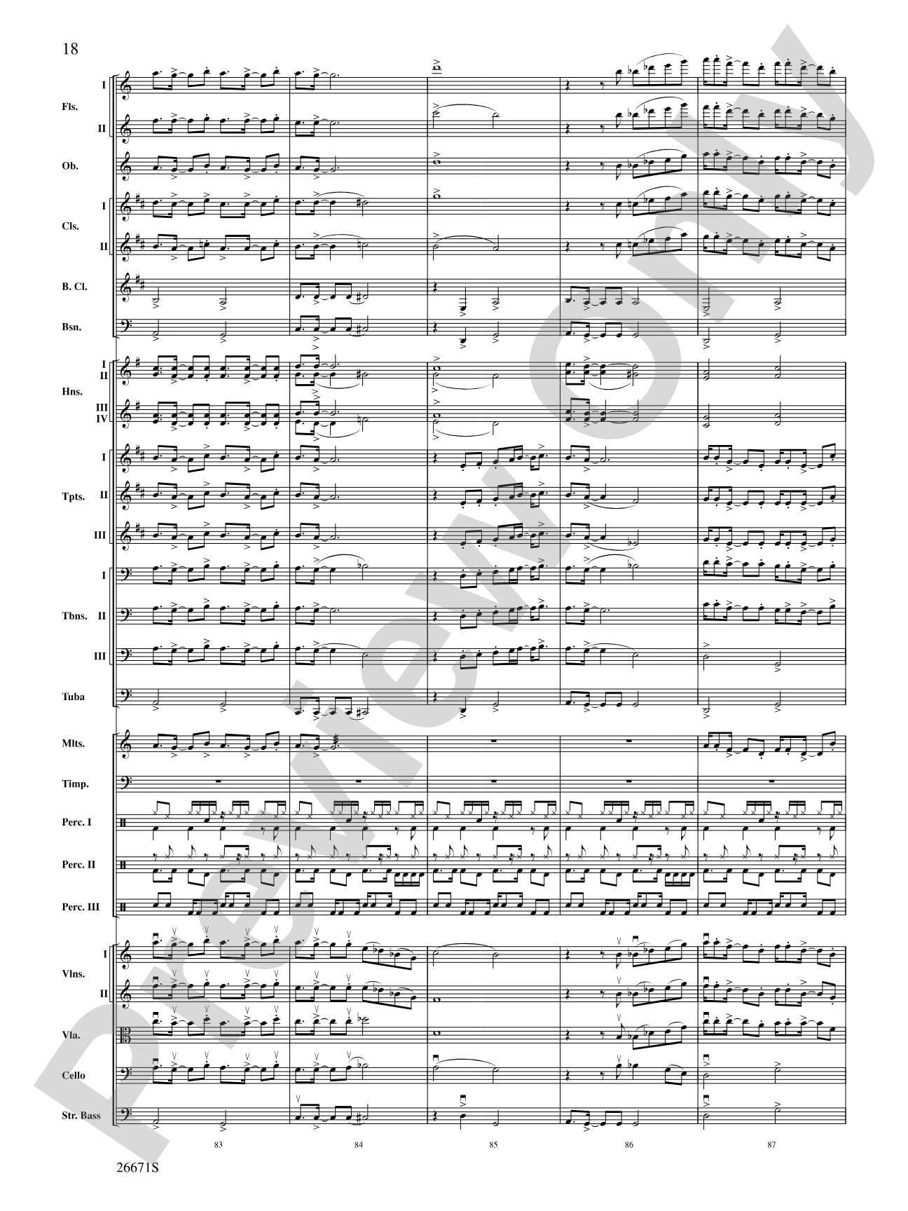 The Story of Mumble Happy Feet: Full Orchestra Conductor Score & Parts