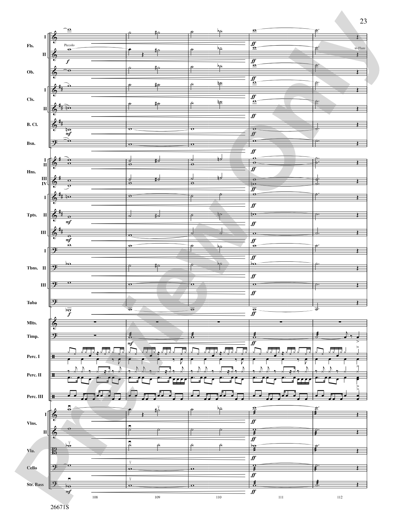The Story of Mumble Happy Feet: Full Orchestra Conductor Score & Parts