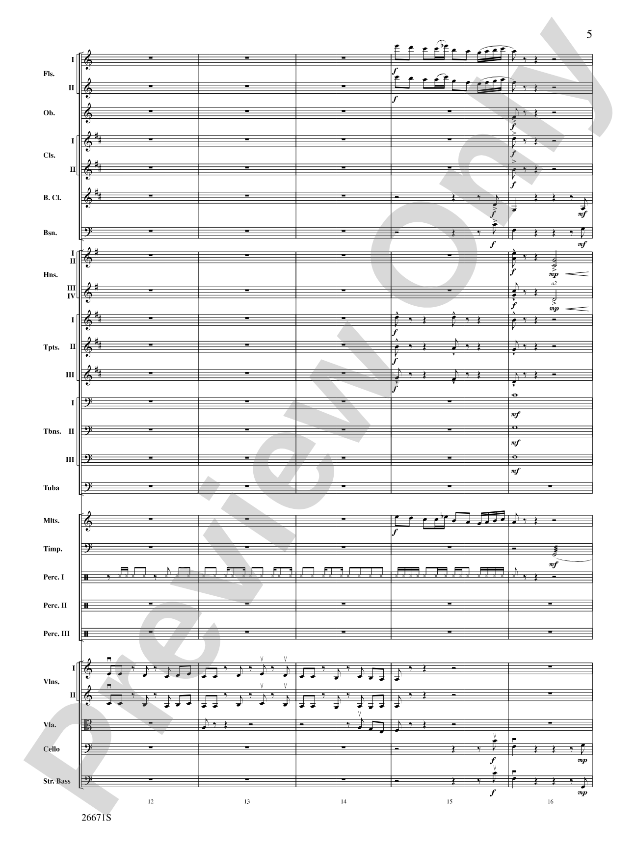 The Story of Mumble Happy Feet: Full Orchestra Conductor Score & Parts